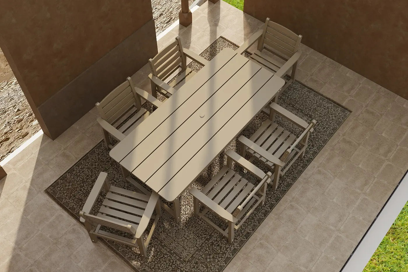 HDPE Outdoor Dining Set