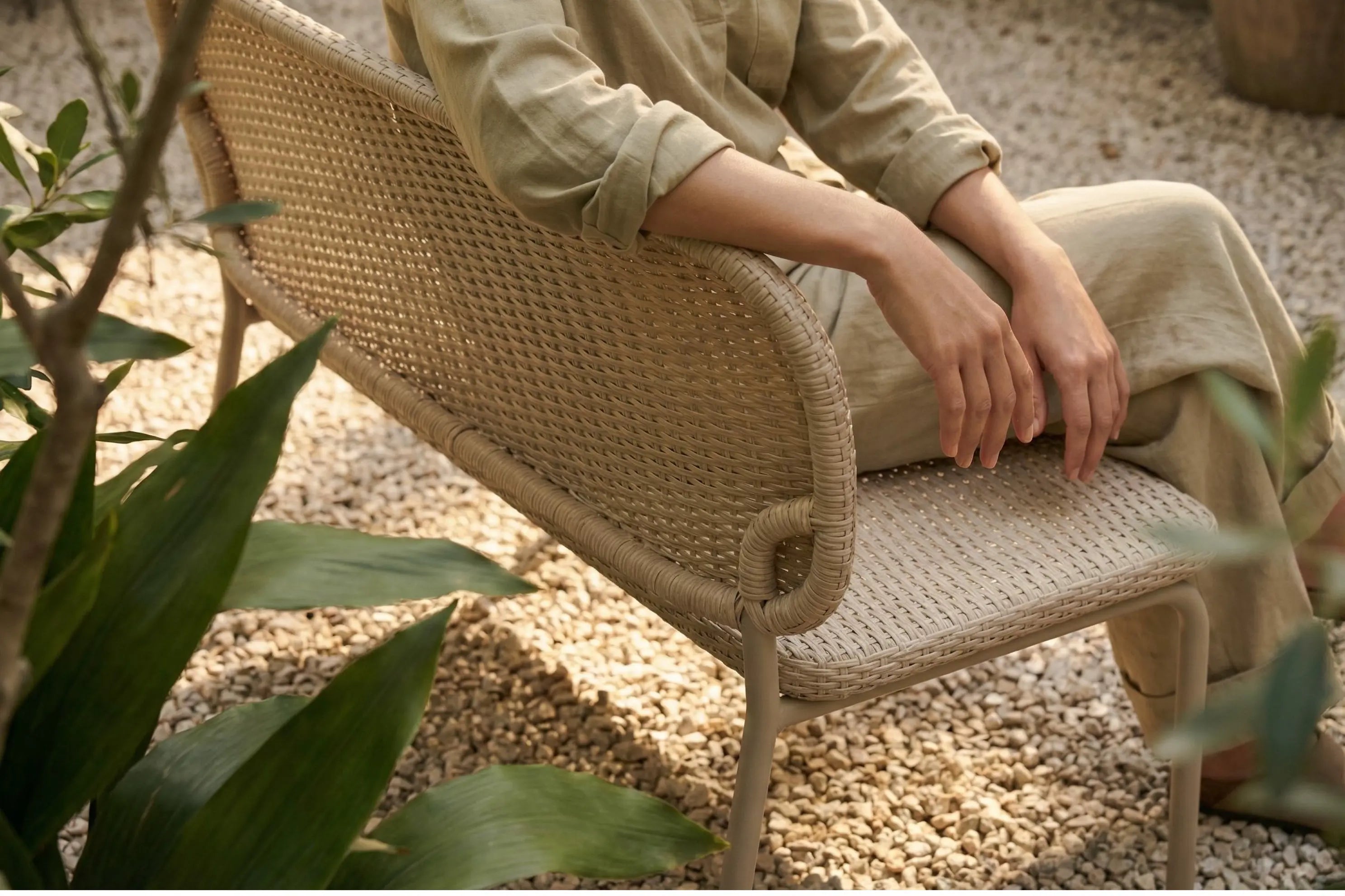 All-Weather Wicker Sofa