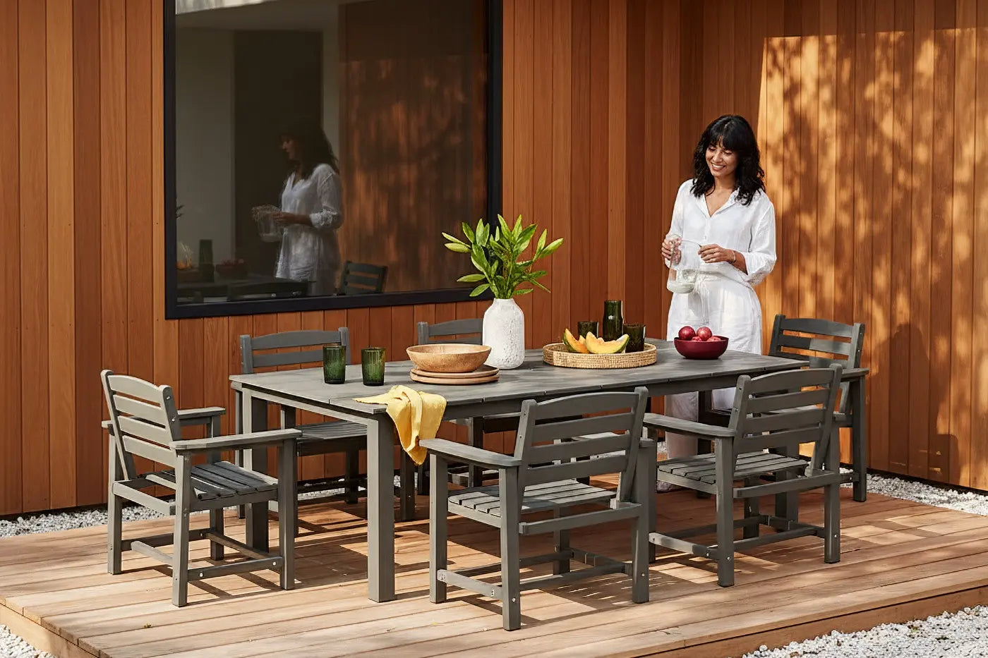 Outdoor Dining Set - Table & Chairs