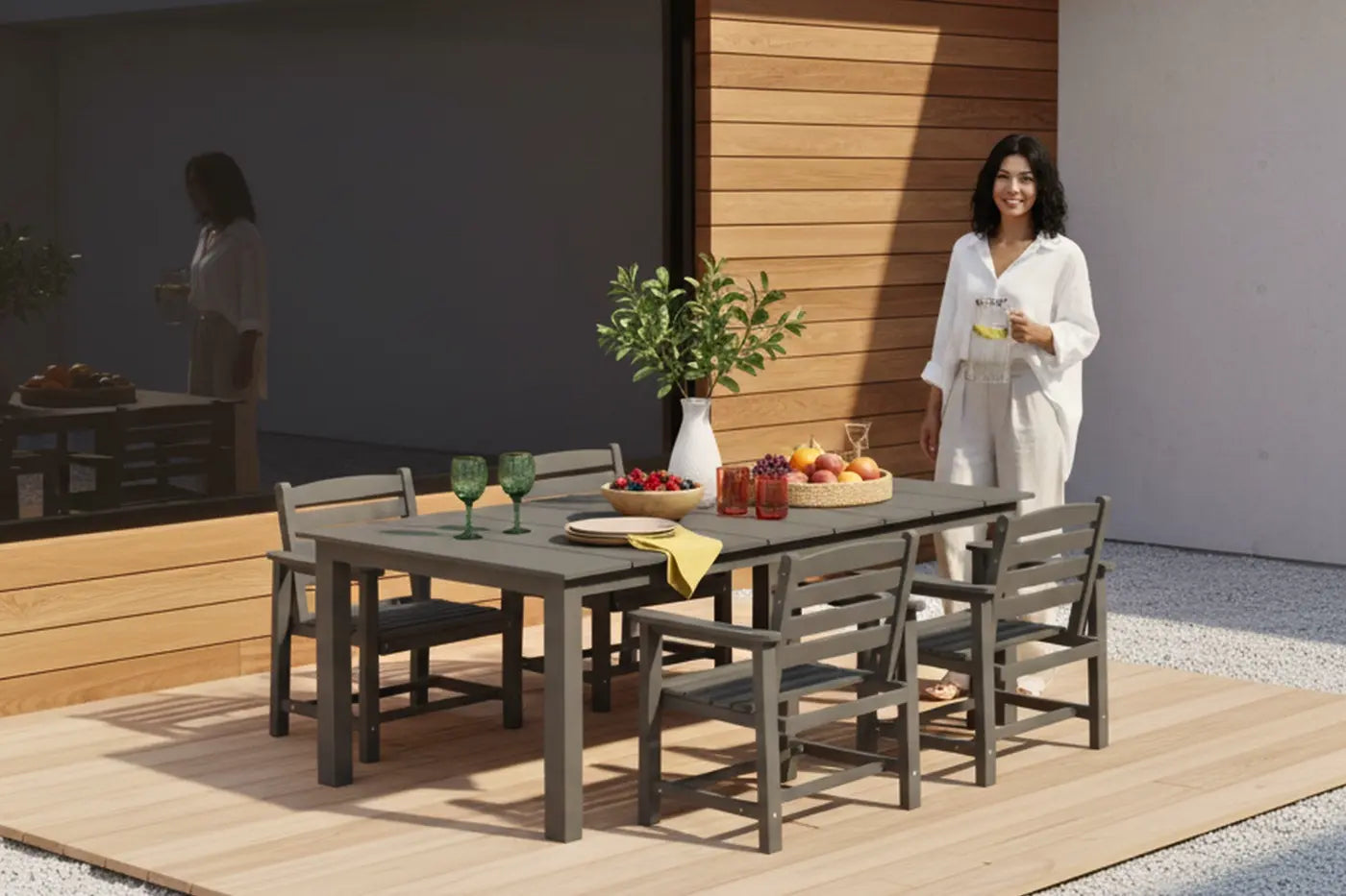 Outdoor Dining Set - Table & Chairs