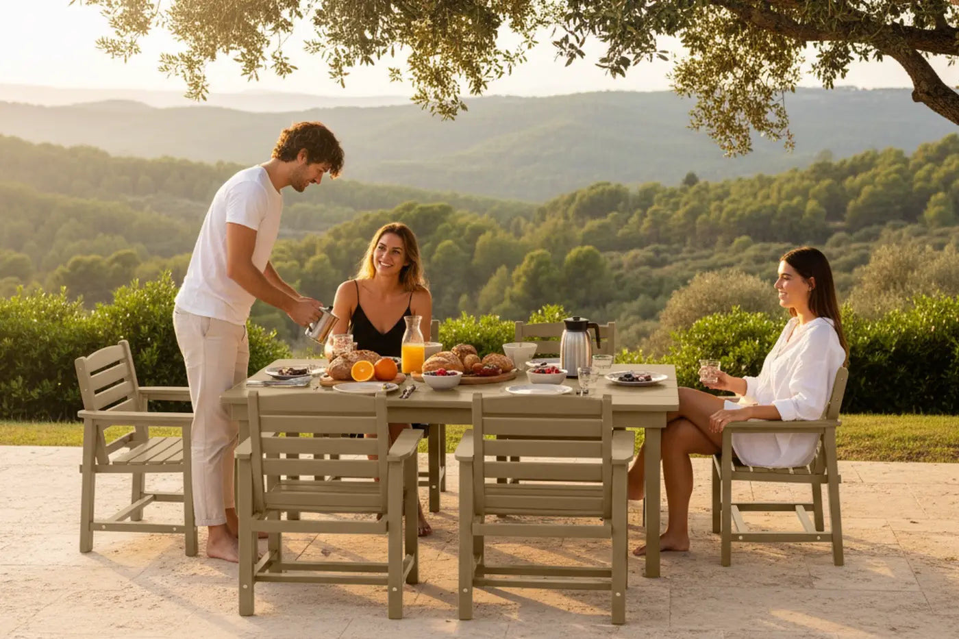 HDPE Outdoor Dining Set