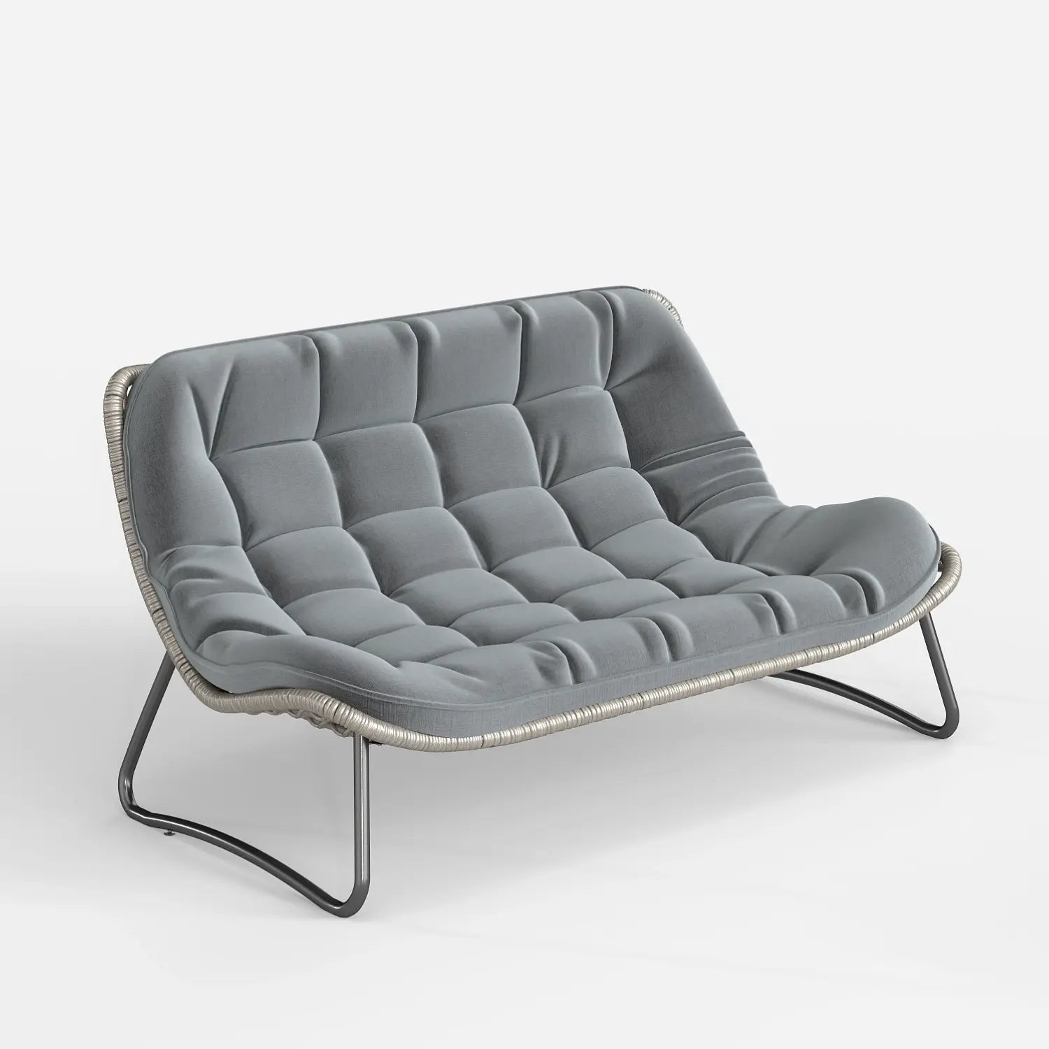 Two-Seater Wicker Chair