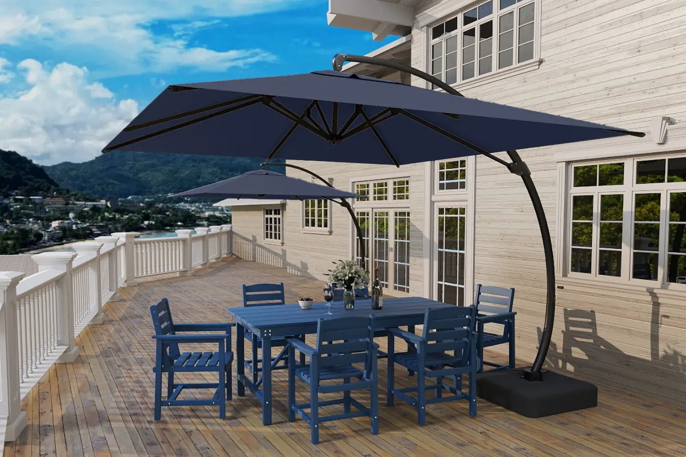 10 ft Square Cantilever Umbrella