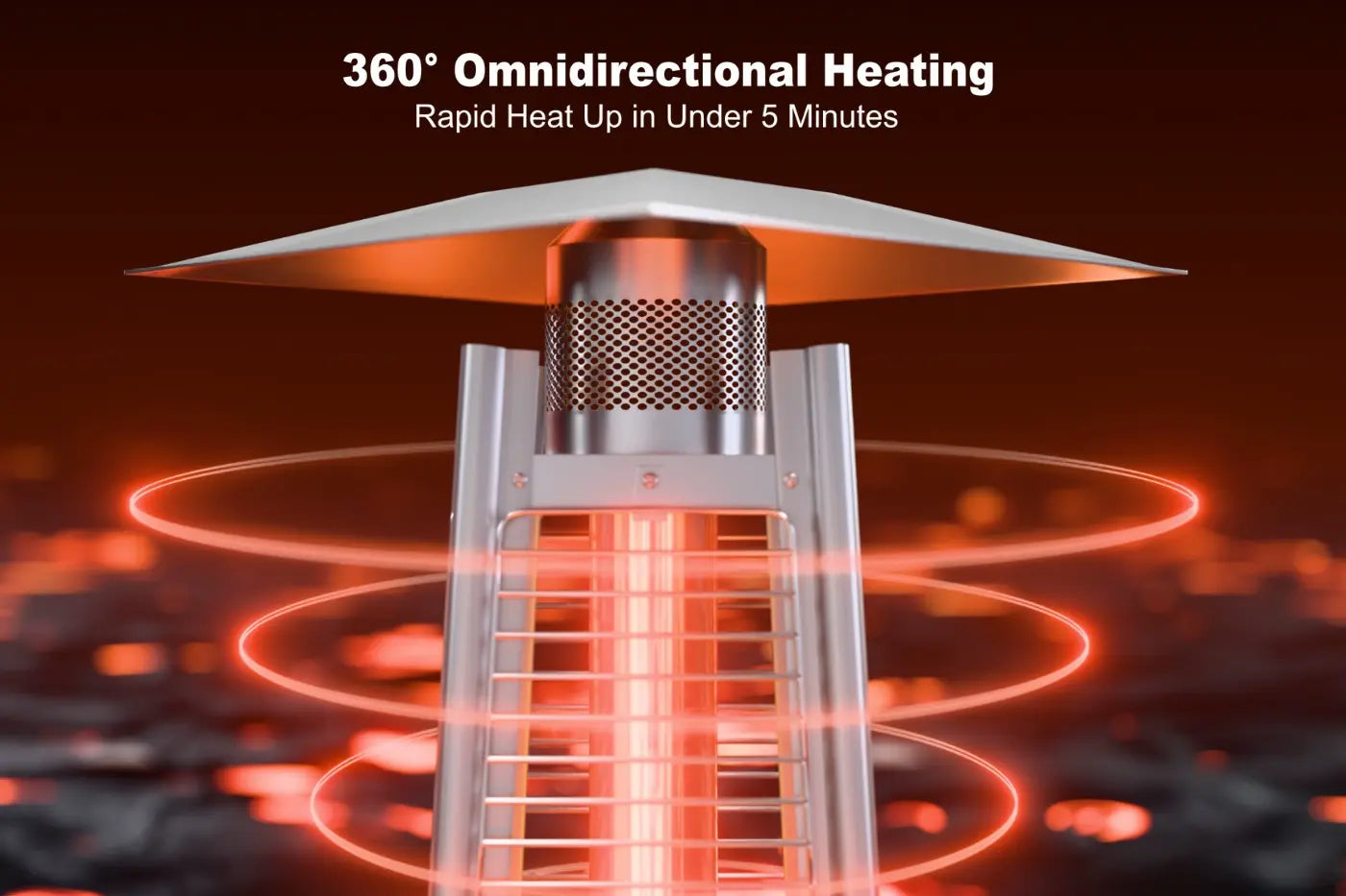 Deluxe Propane Outdoor Patio Heater