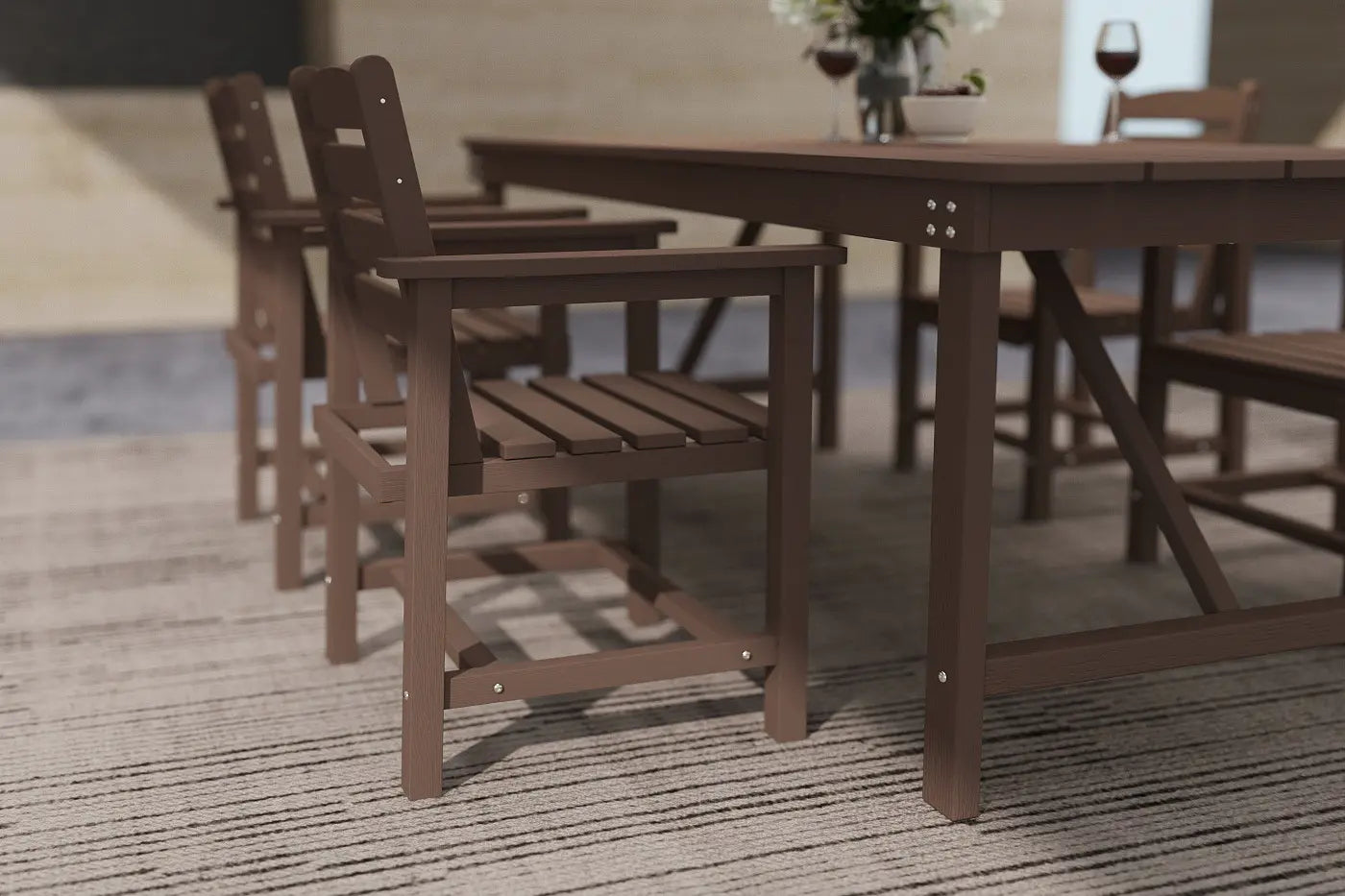 HDPE Outdoor Dining Set