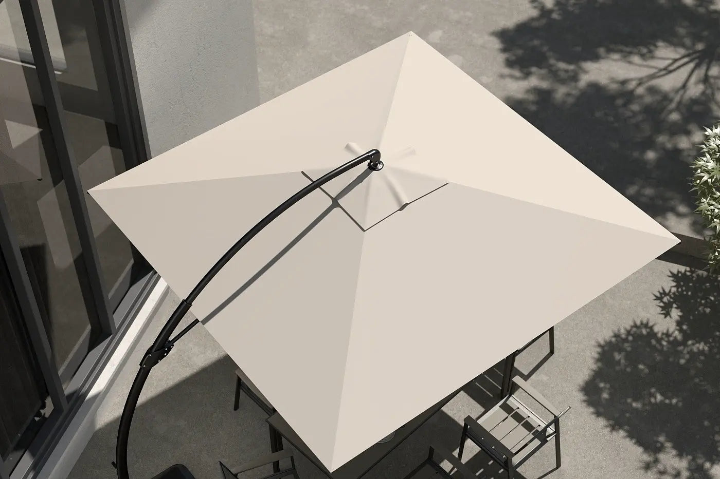 10 ft Square Cantilever Umbrella