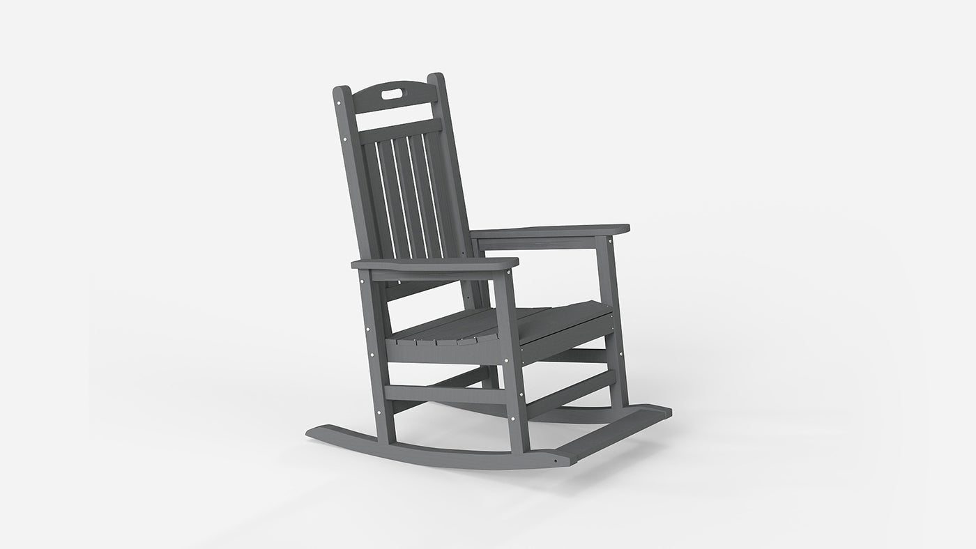 HDPE Rocking Chair with Footboard