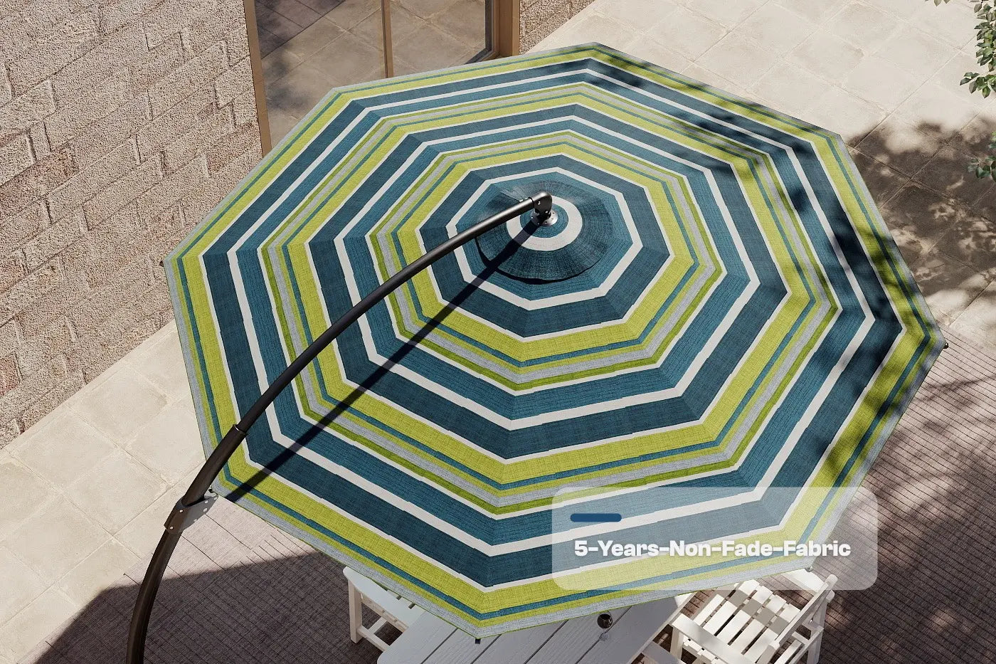 Acrylic Fabric Cantilever Umbrella with Base
