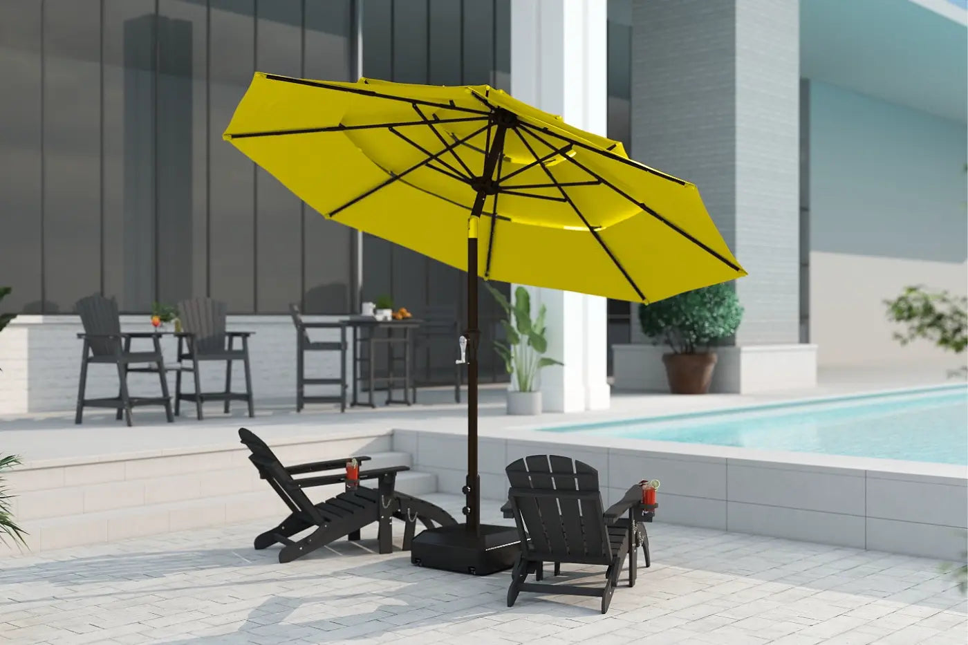 Fiberglass 3-Tier Patio Umbrella
