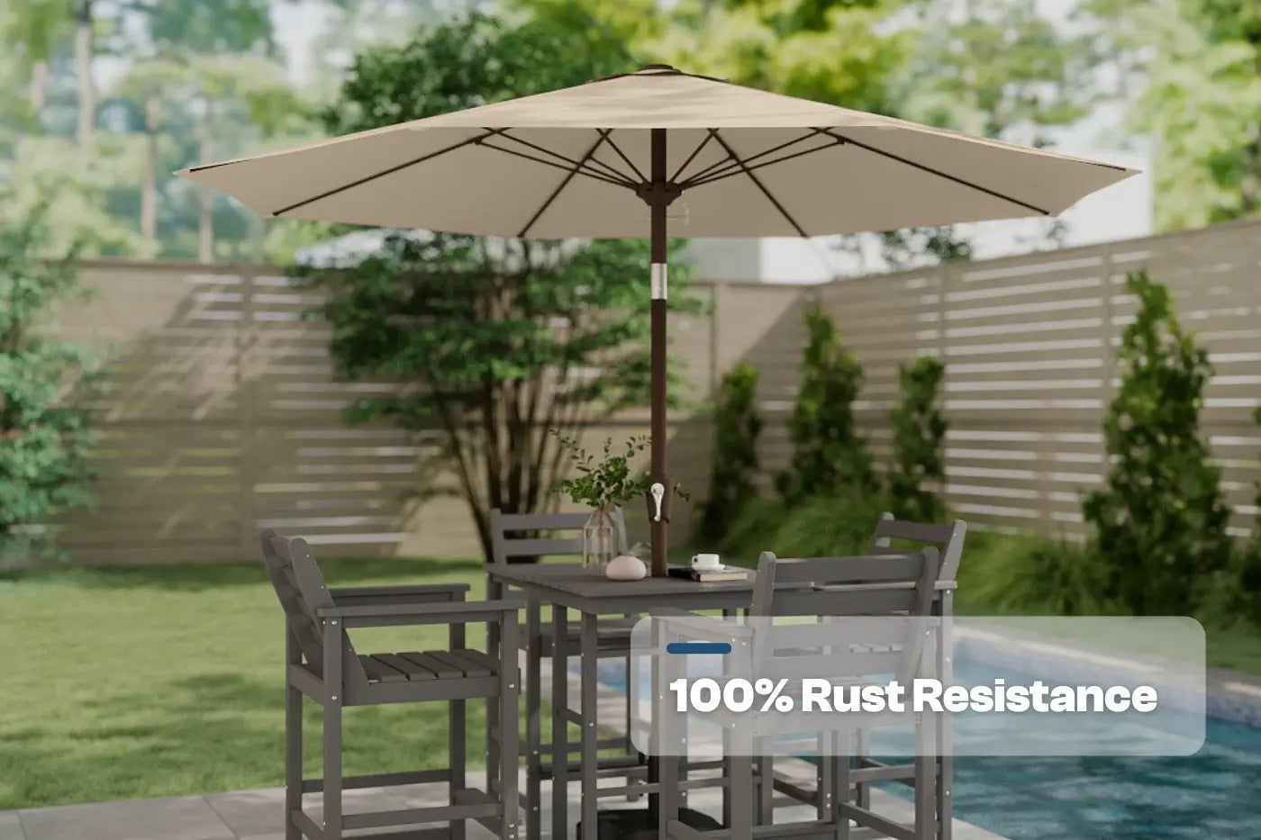 Patio Kingdom 9Ft Autotilt umbrella