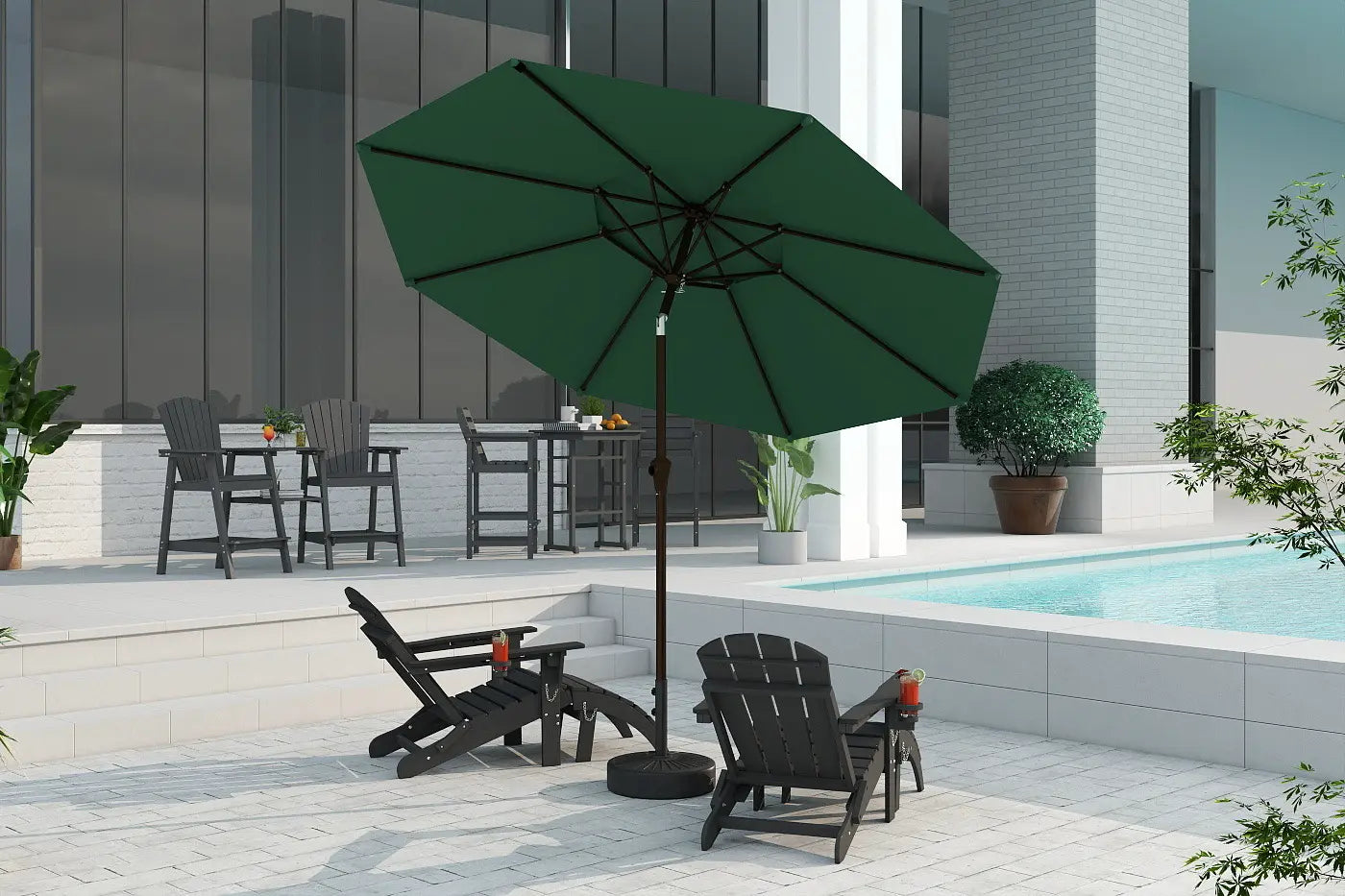 Patio Kingdom 9Ft Autotilt umbrella
