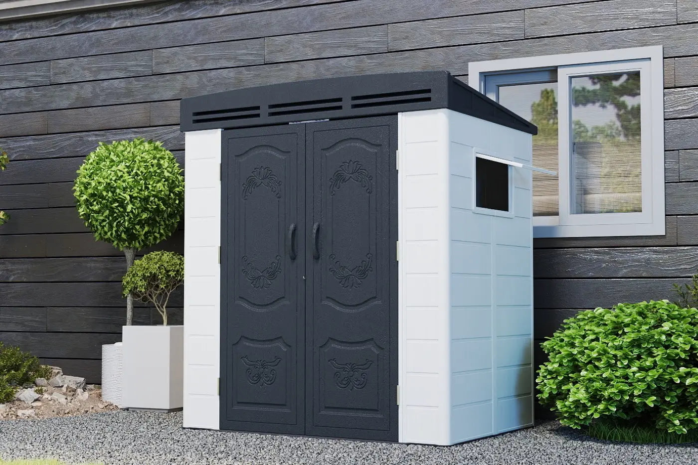 Patio Kingdom Resin Outdoor Storage Shed