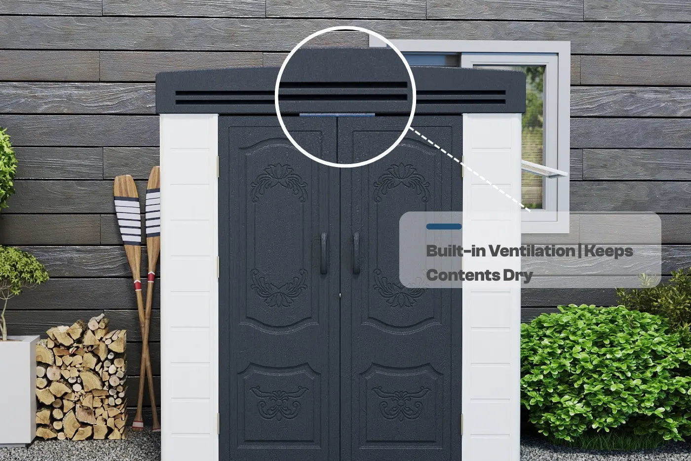 Patio Kingdom Resin Outdoor Storage Shed