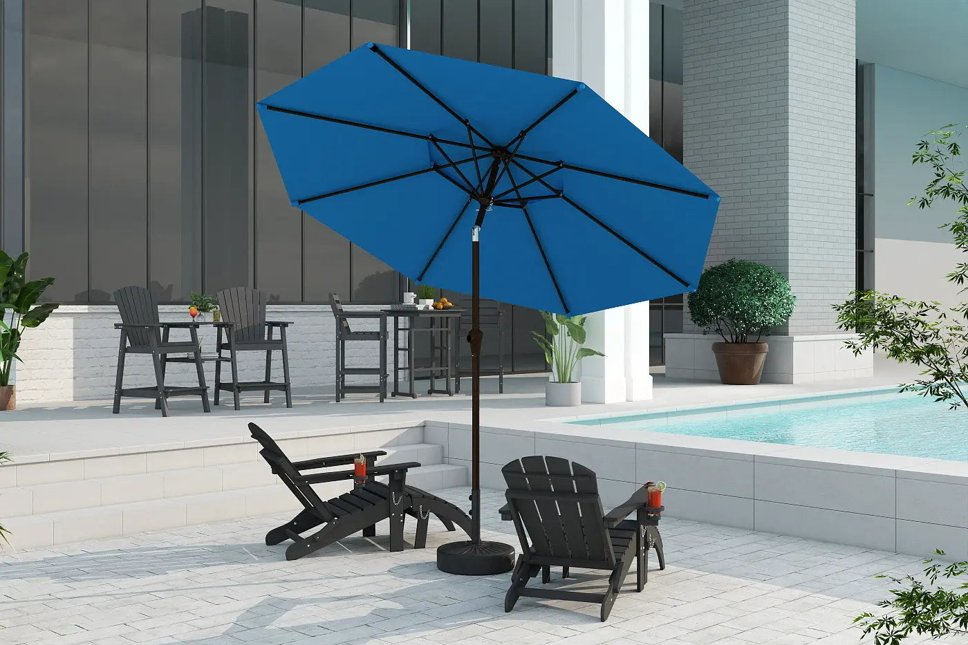 Patio Kingdom 9Ft Autotilt umbrella