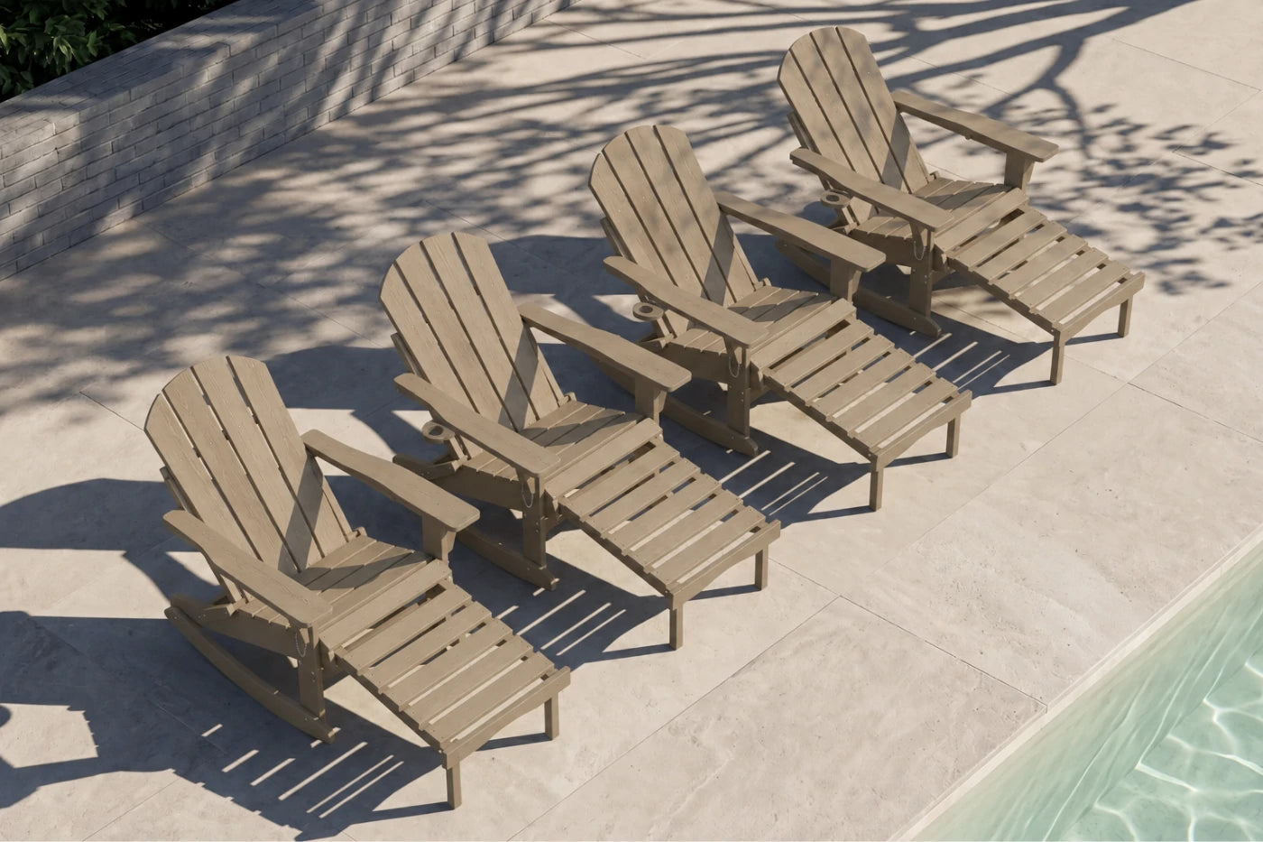 Multifunctional Adirondack Rocking Chair