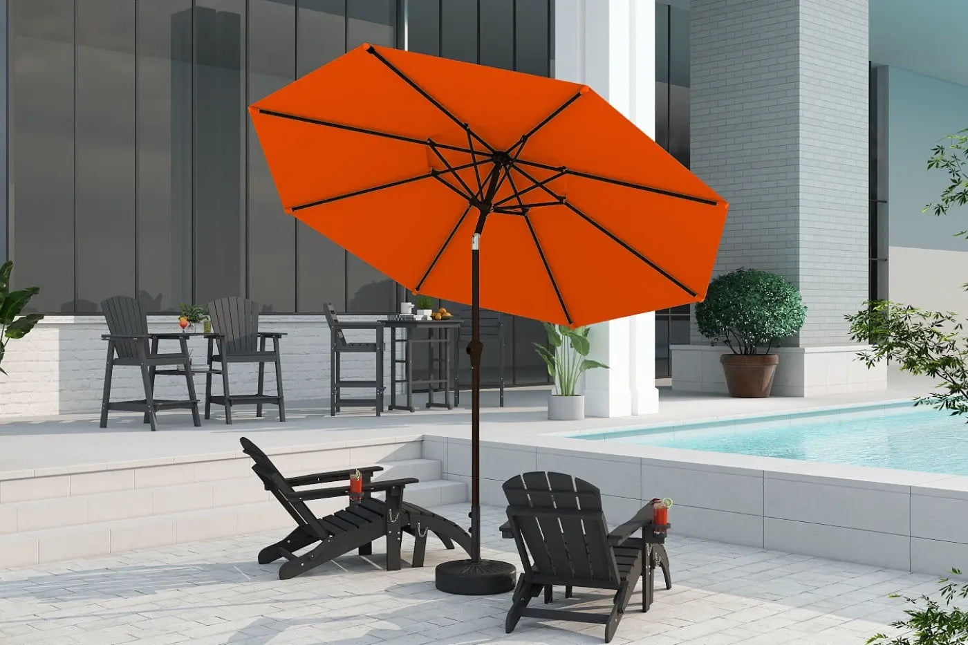Patio Kingdom 9Ft Autotilt umbrella