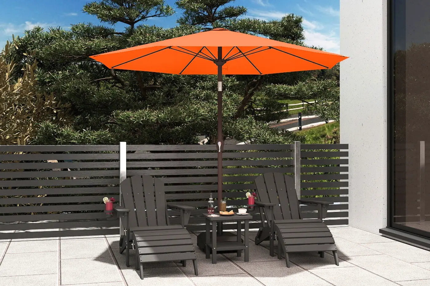 Patio Kingdom 9Ft Autotilt umbrella