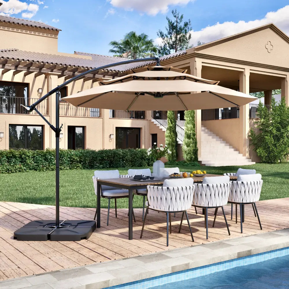 4-Piece Water or Sand Patio umbrella base