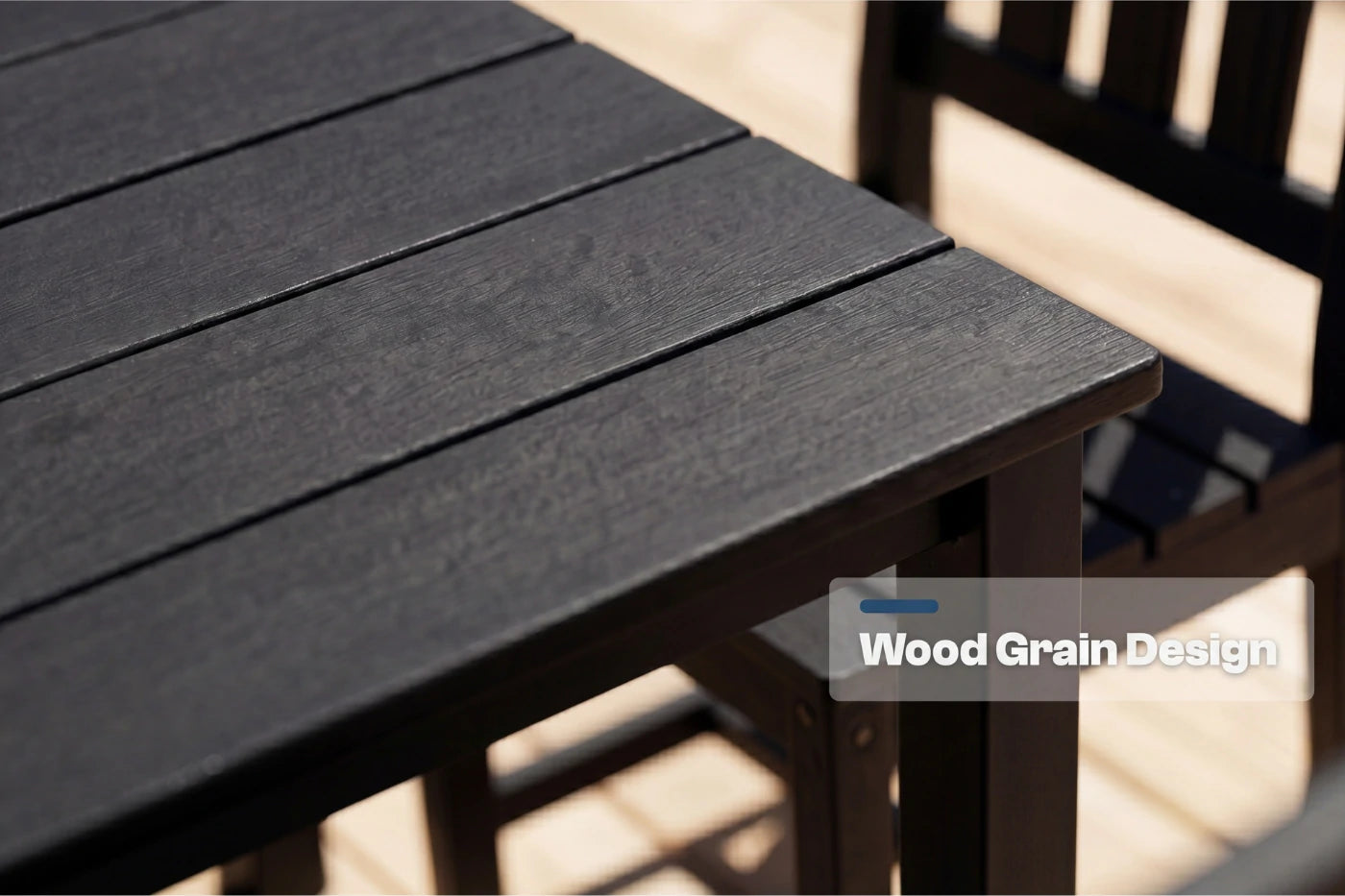 HDPE Square Outdoor Dining Set