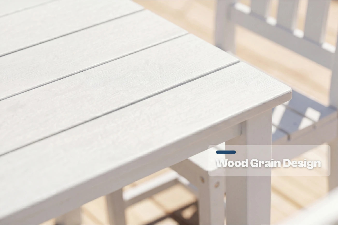 HDPE Square Outdoor Dining Set