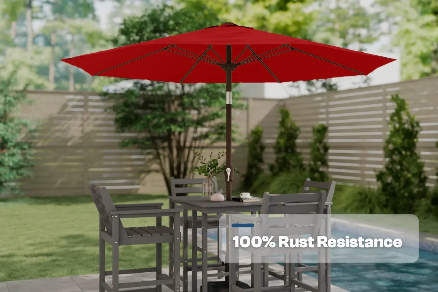 Patio Kingdom 9Ft Autotilt umbrella
