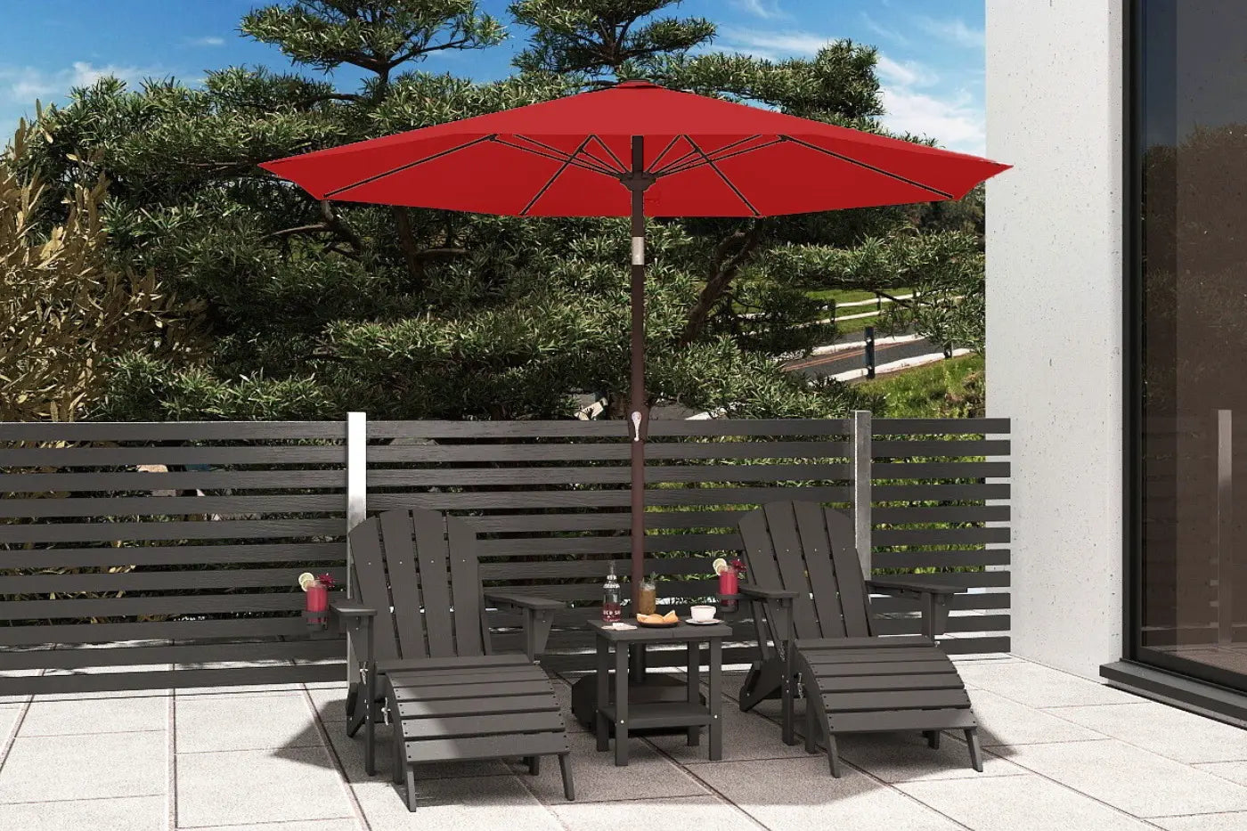 Patio Kingdom 9Ft Autotilt umbrella
