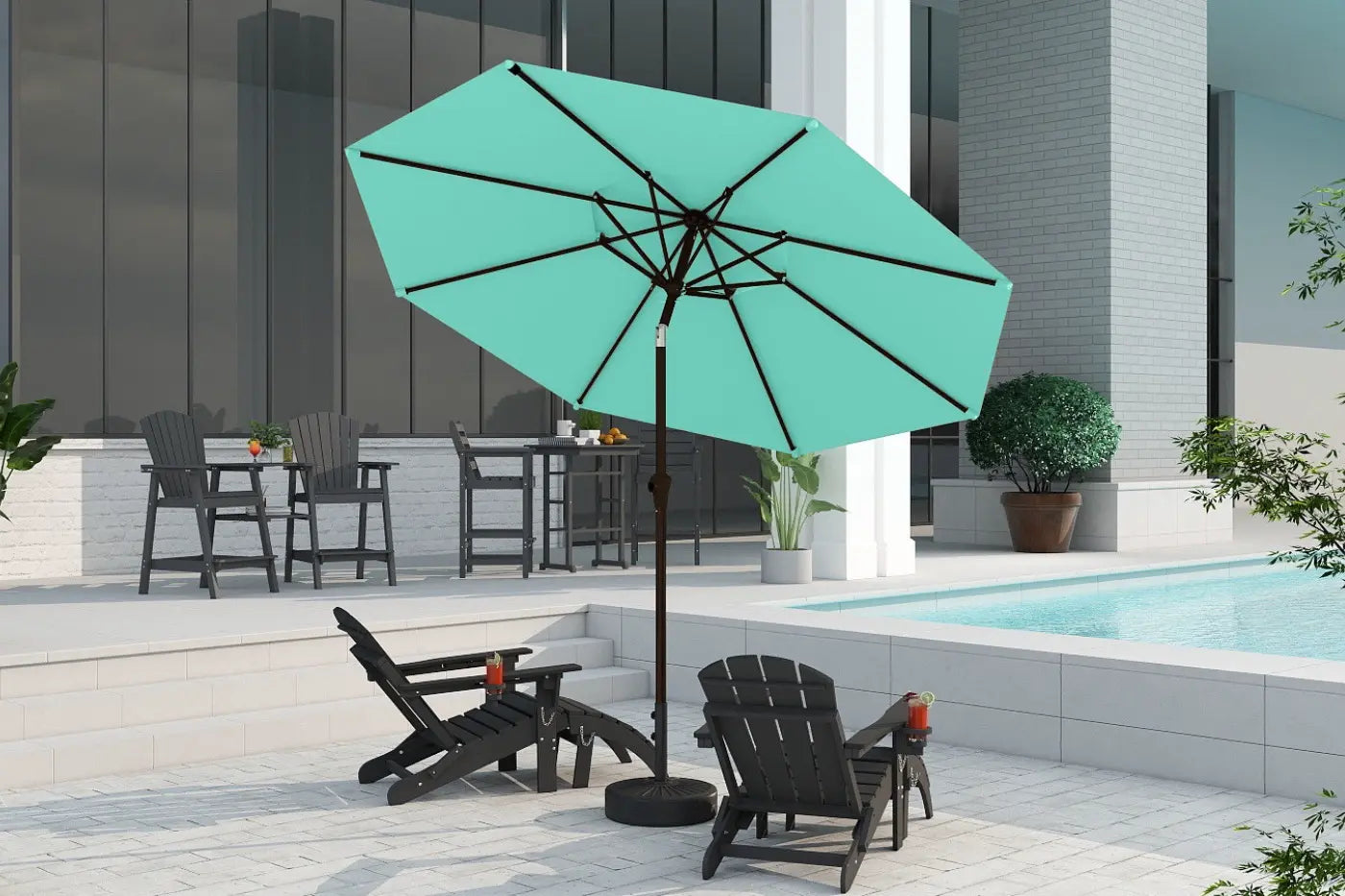 Patio Kingdom 9Ft Autotilt umbrella
