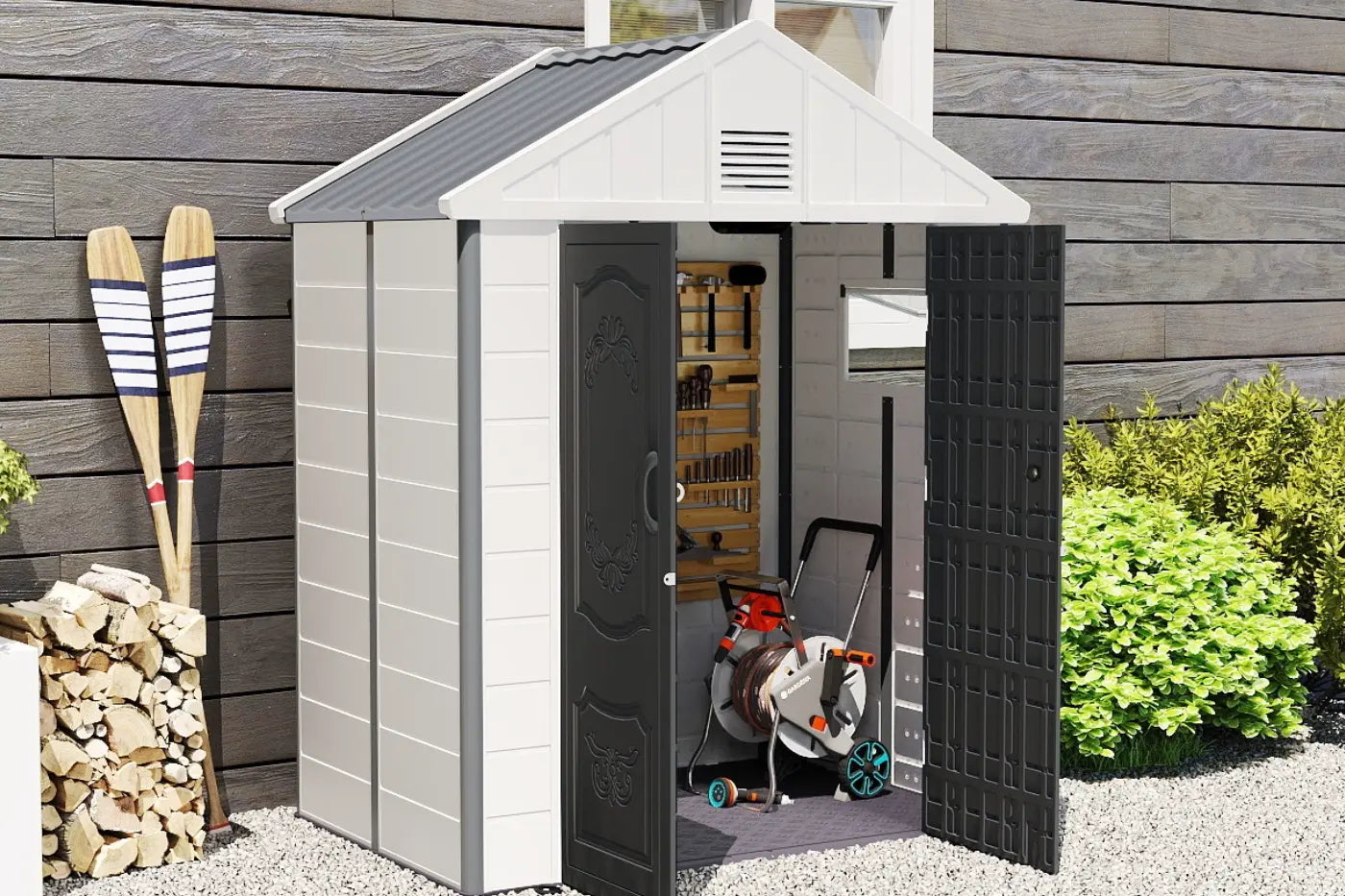 Patio Kingdom Resin Outdoor Storage Shed