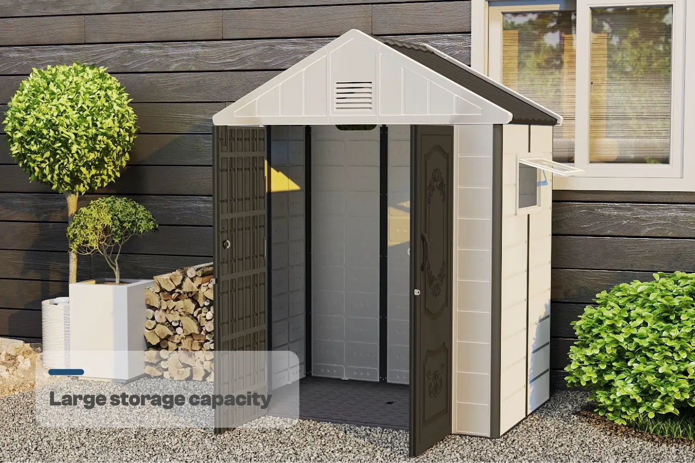 Patio Kingdom Resin Outdoor Storage Shed
