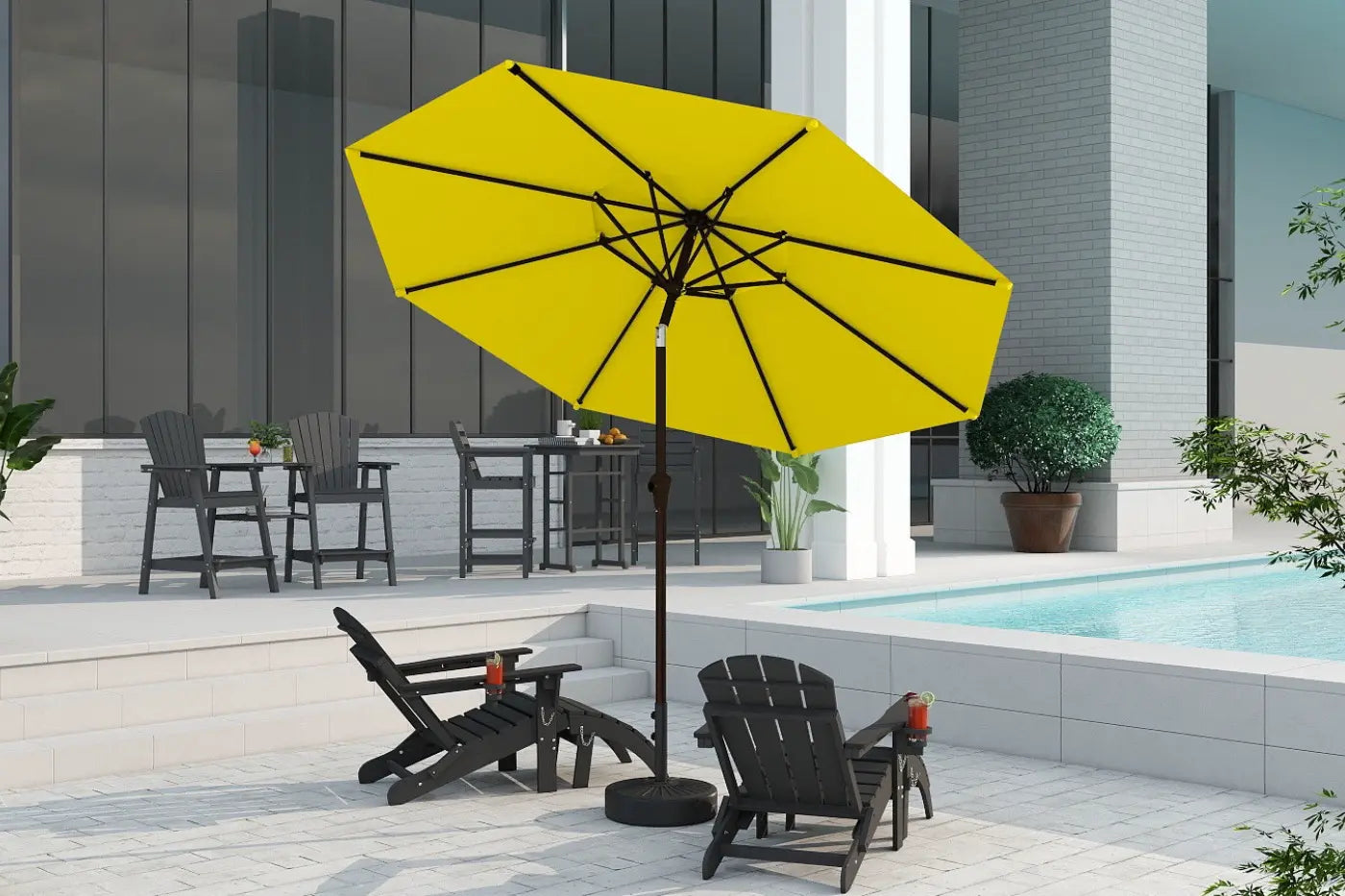 Patio Kingdom 9Ft Autotilt umbrella