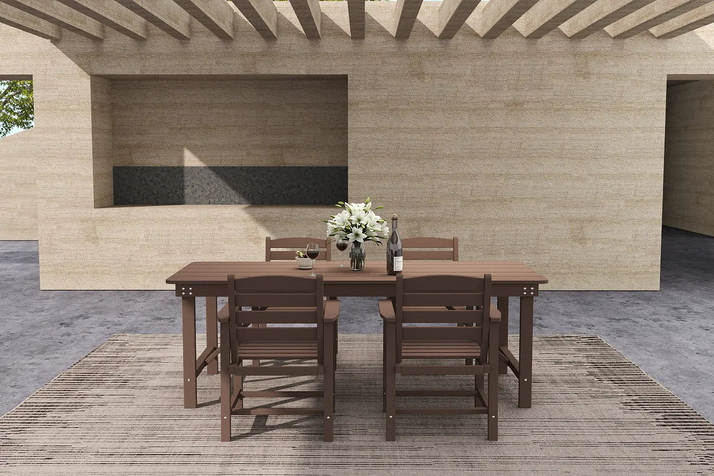 HDPE Outdoor Dining Set