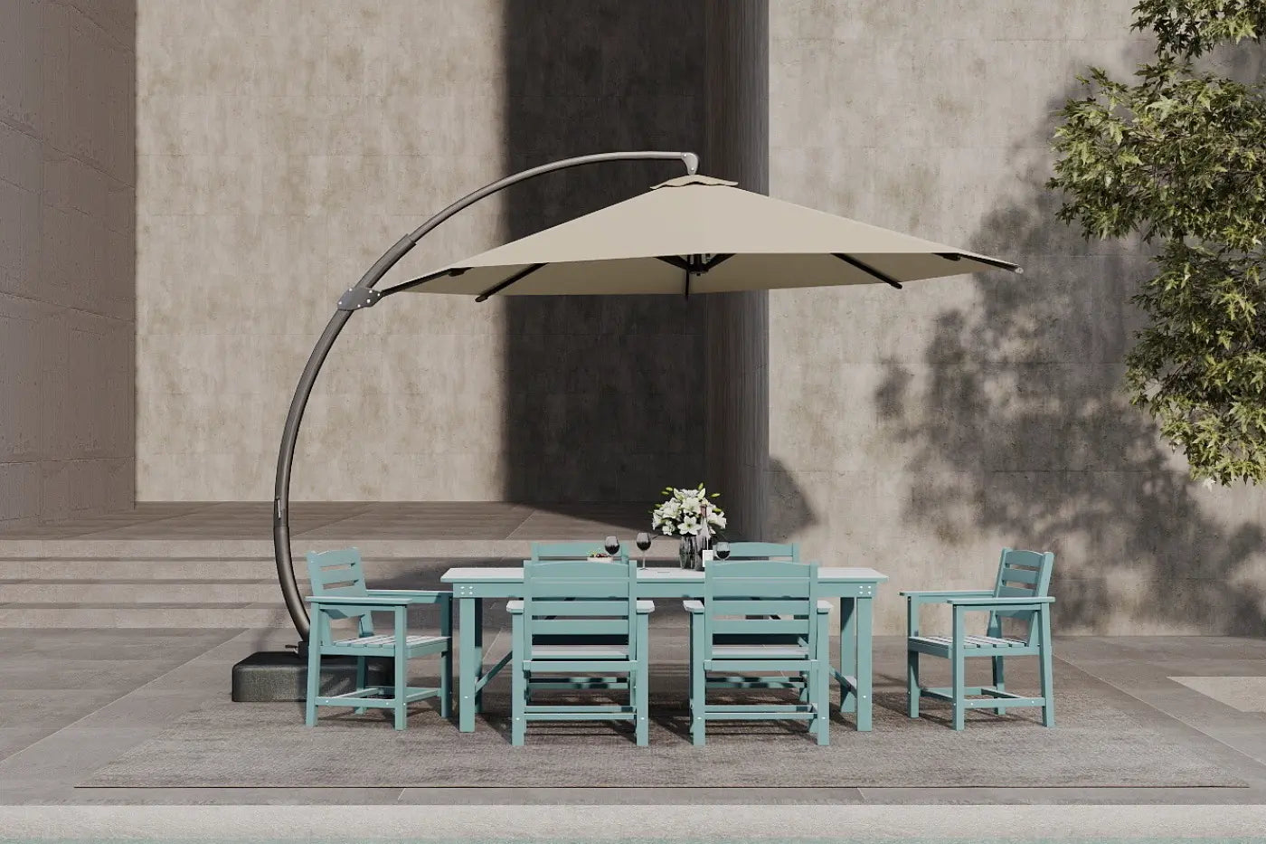 HDPE Outdoor Dining Set