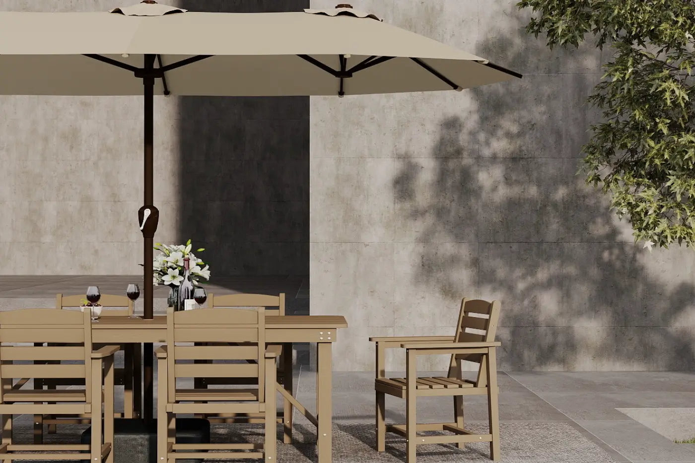HDPE Outdoor Dining Set