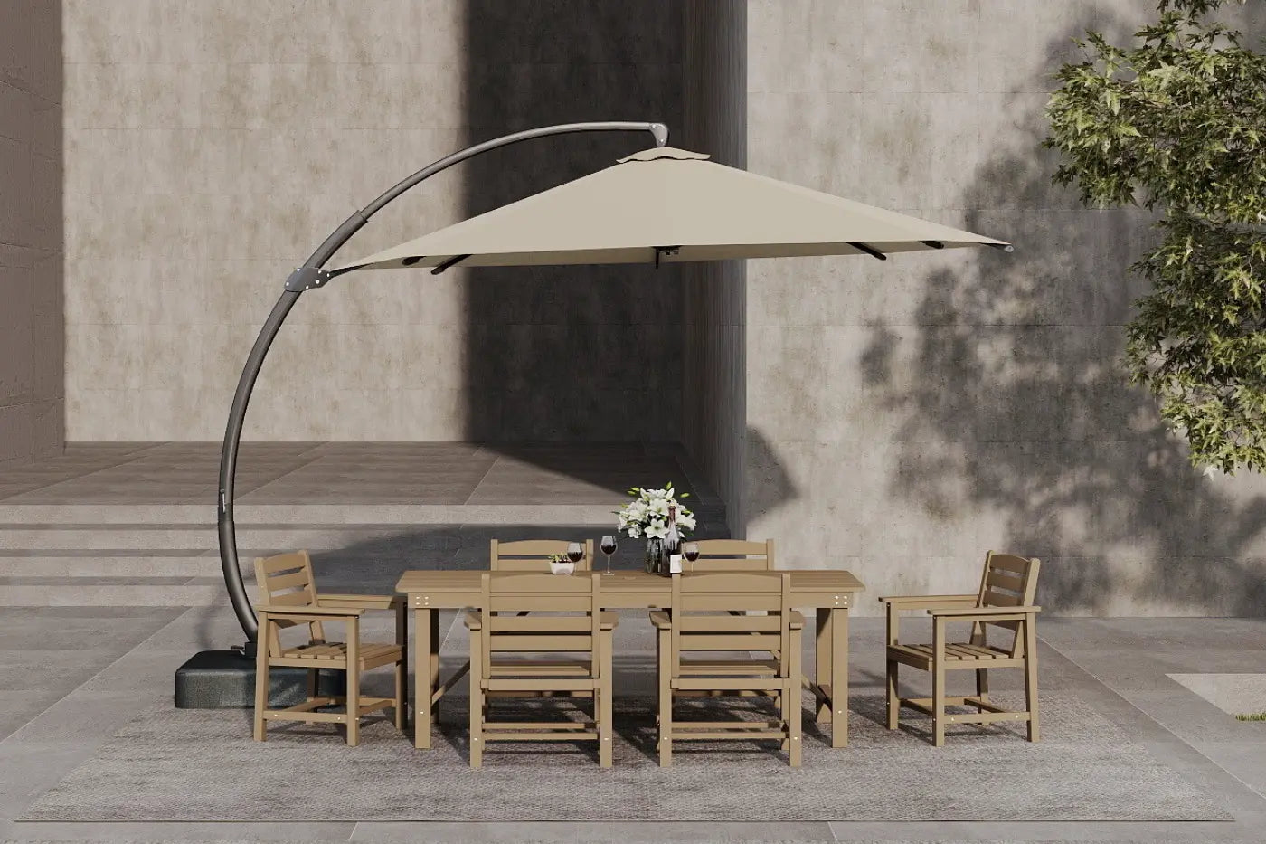 HDPE Outdoor Dining Set