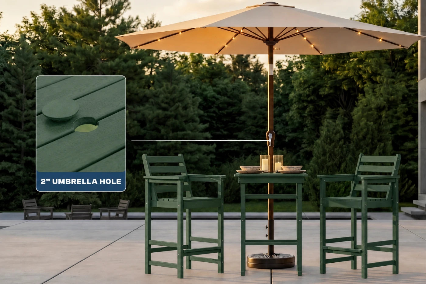 Adirondack Bar Set