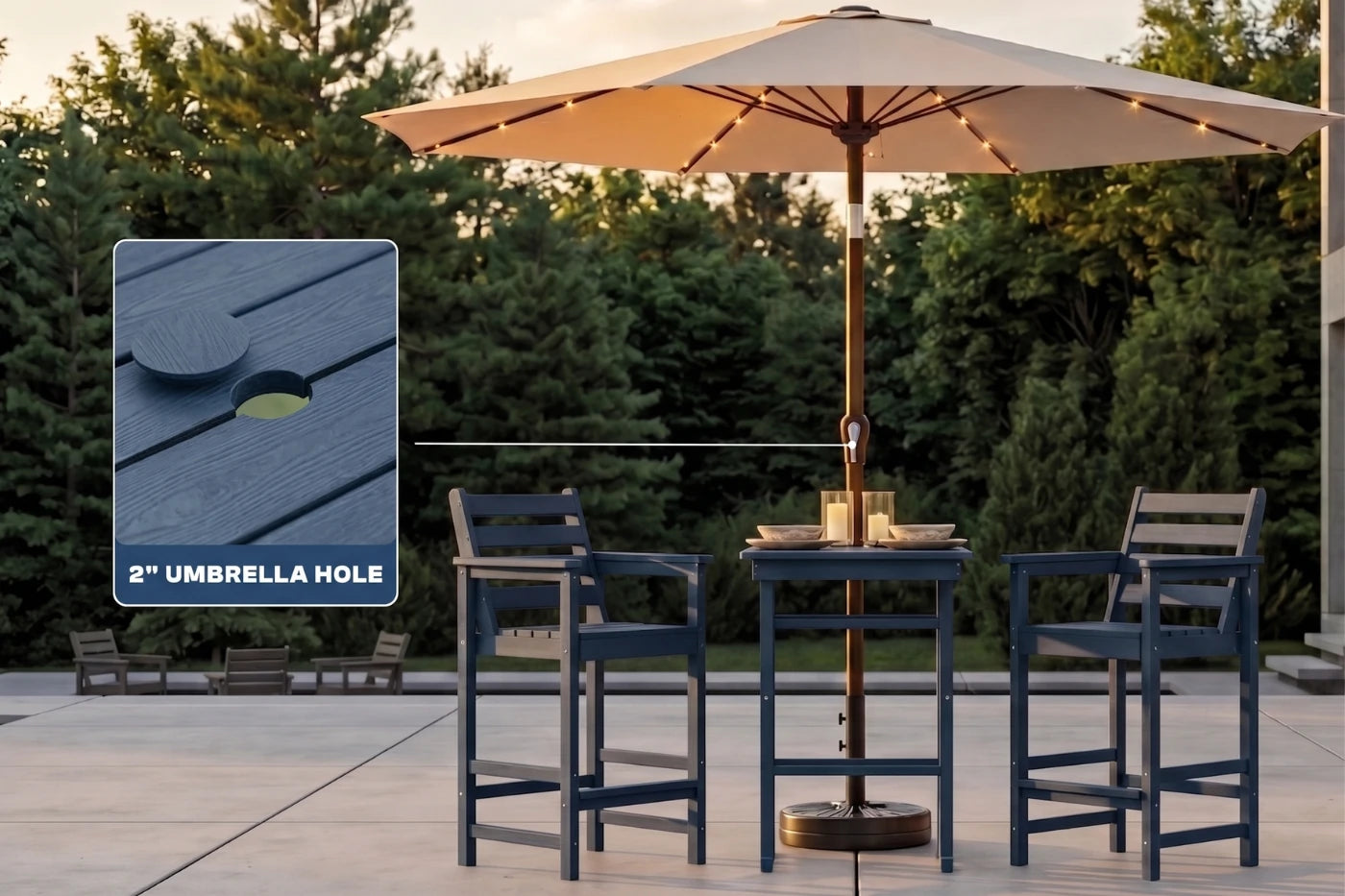 Adirondack Bar Set