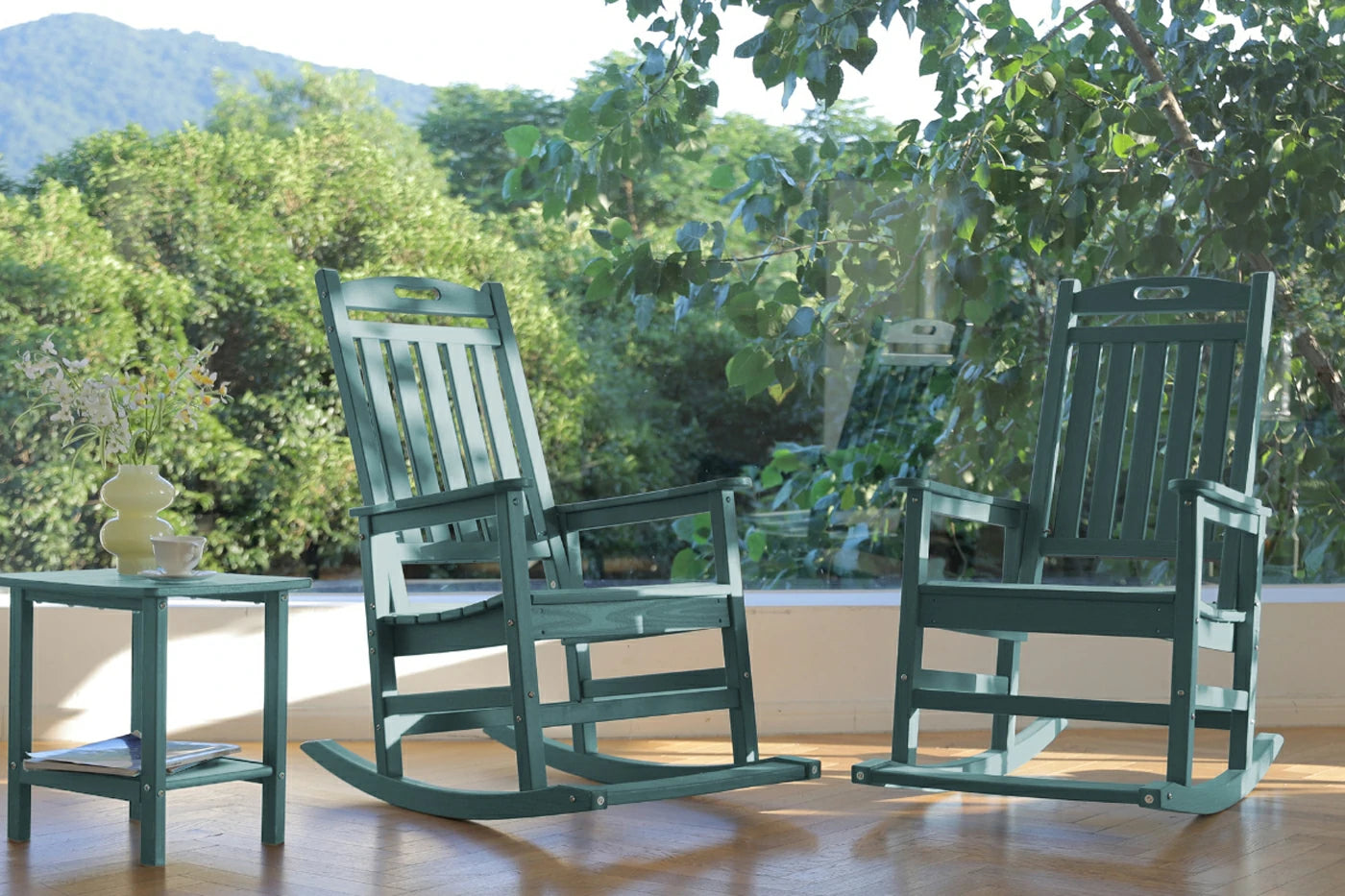 HDPE Rocking Chair with Footboard