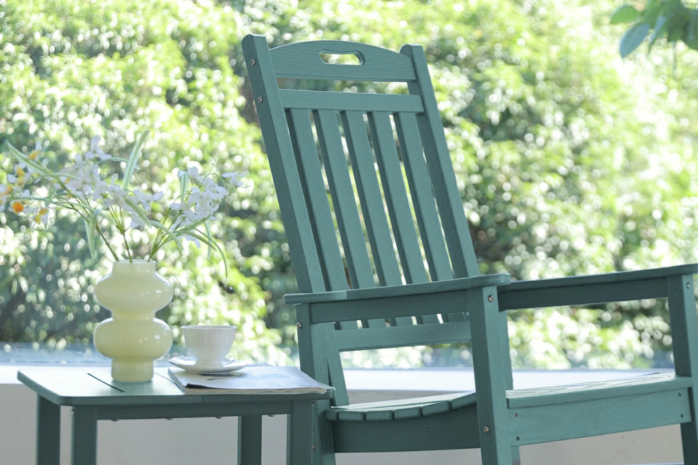 HDPE Rocking Chair with Footboard