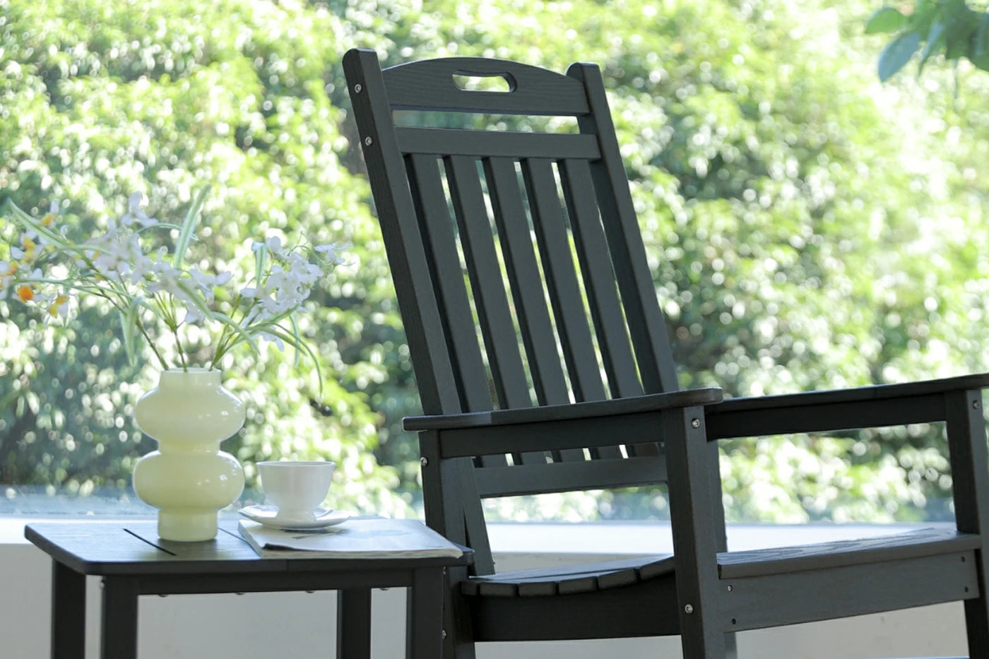 HDPE Rocking Chair with Footboard