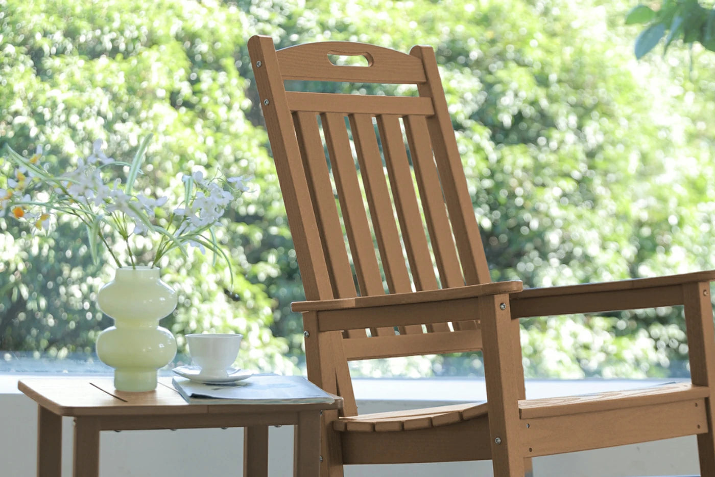 HDPE Rocking Chair with Footboard
