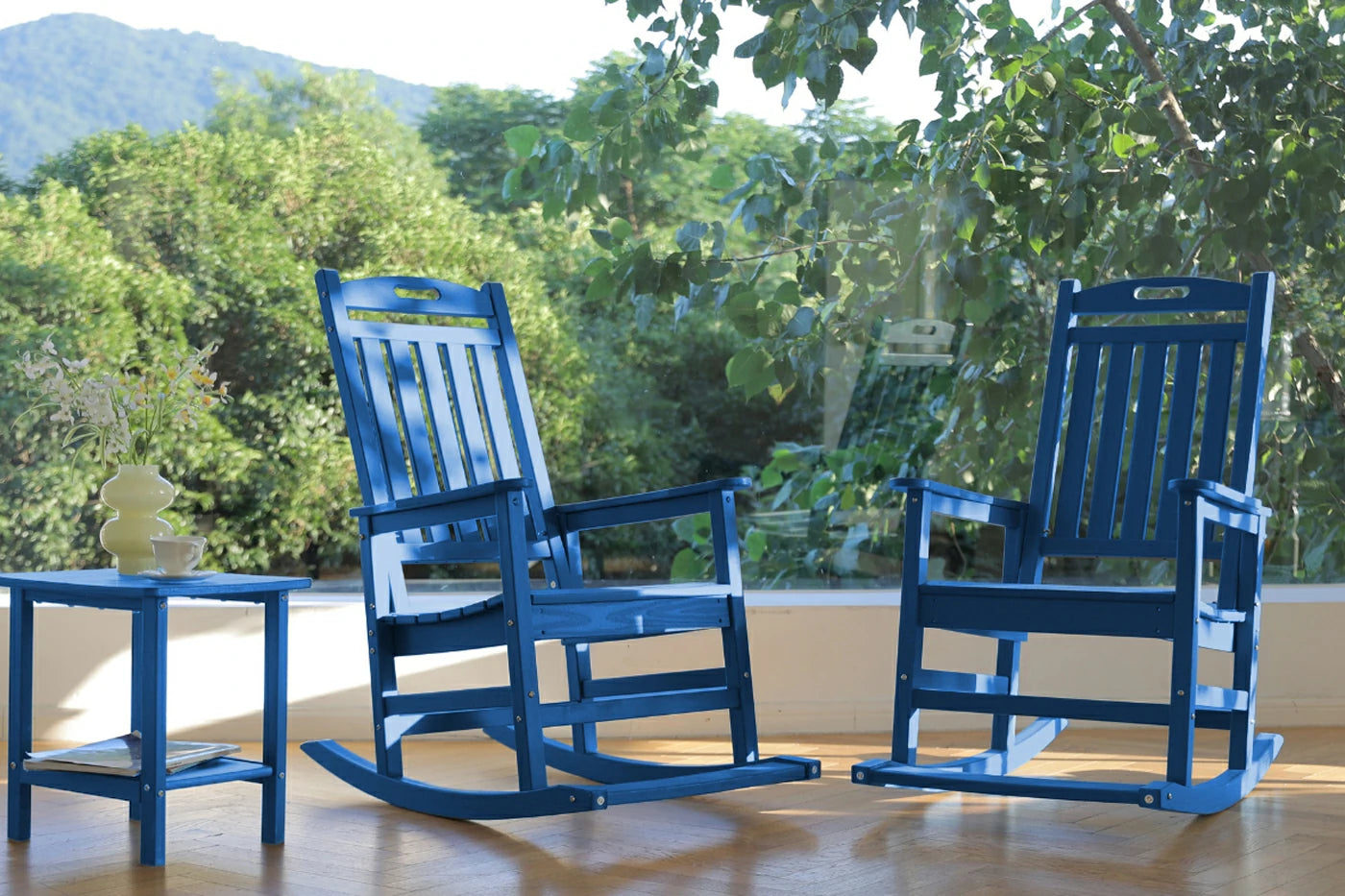 HDPE Rocking Chair with Footboard