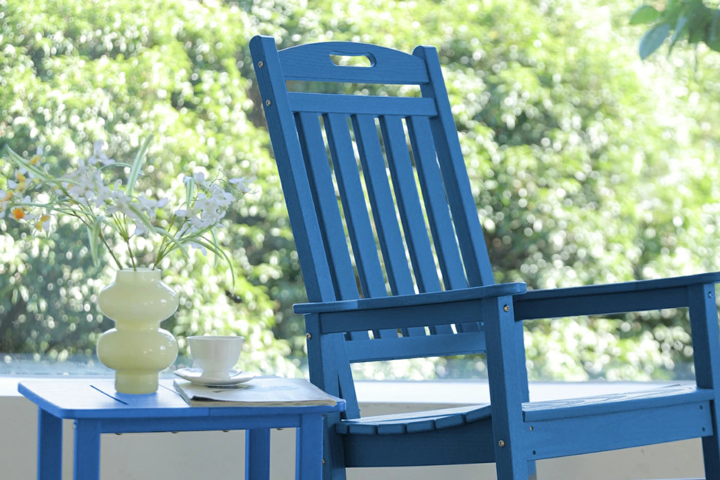 HDPE Rocking Chair with Footboard