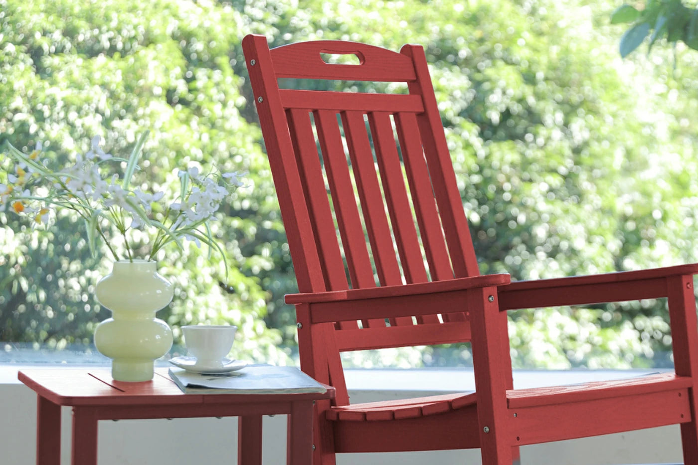HDPE Rocking Chair with Footboard