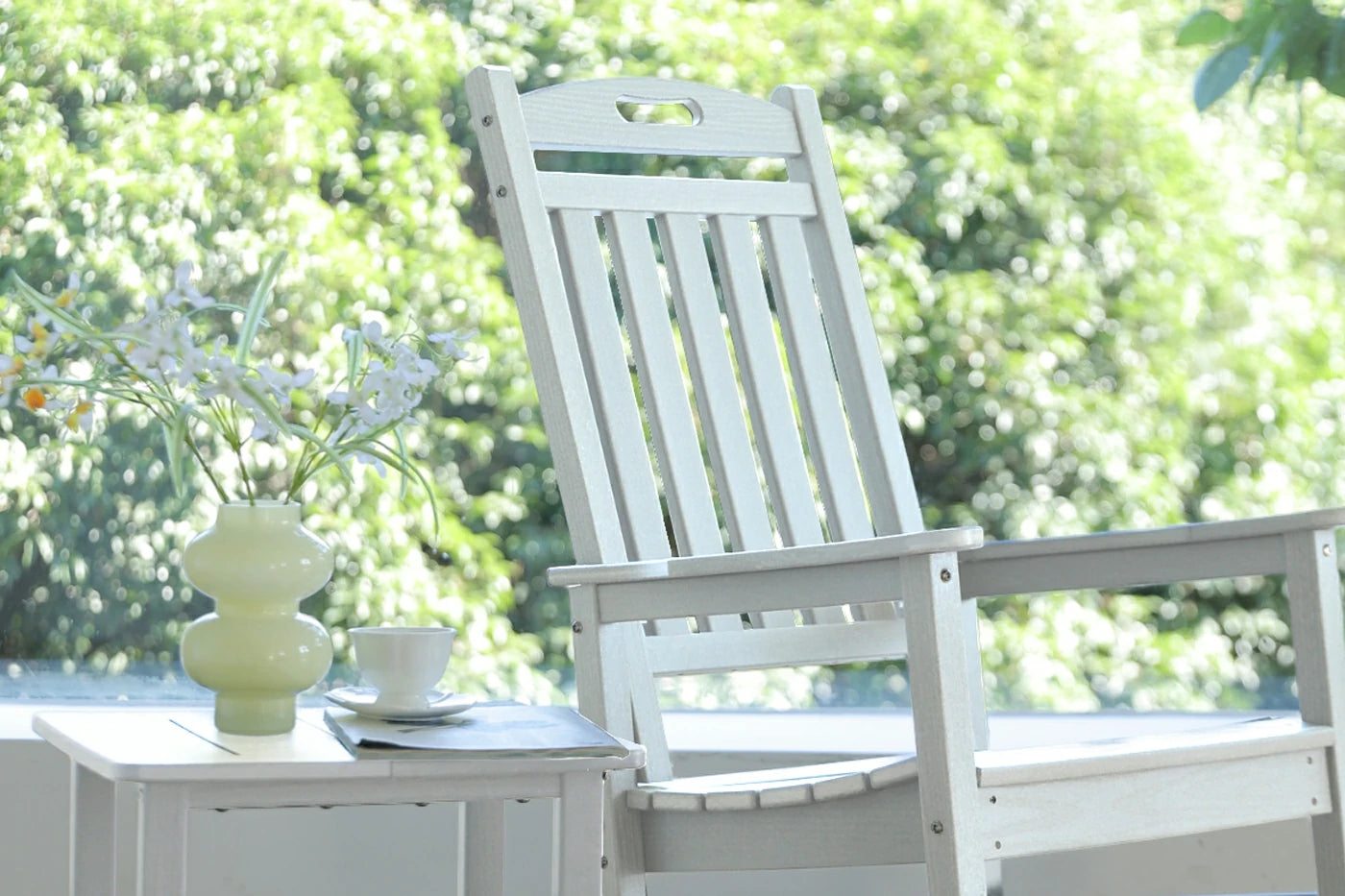 HDPE Rocking Chair with Footboard
