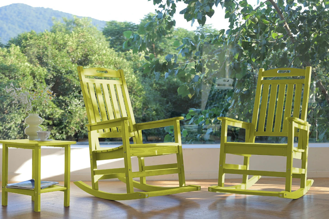 HDPE Rocking Chair with Footboard