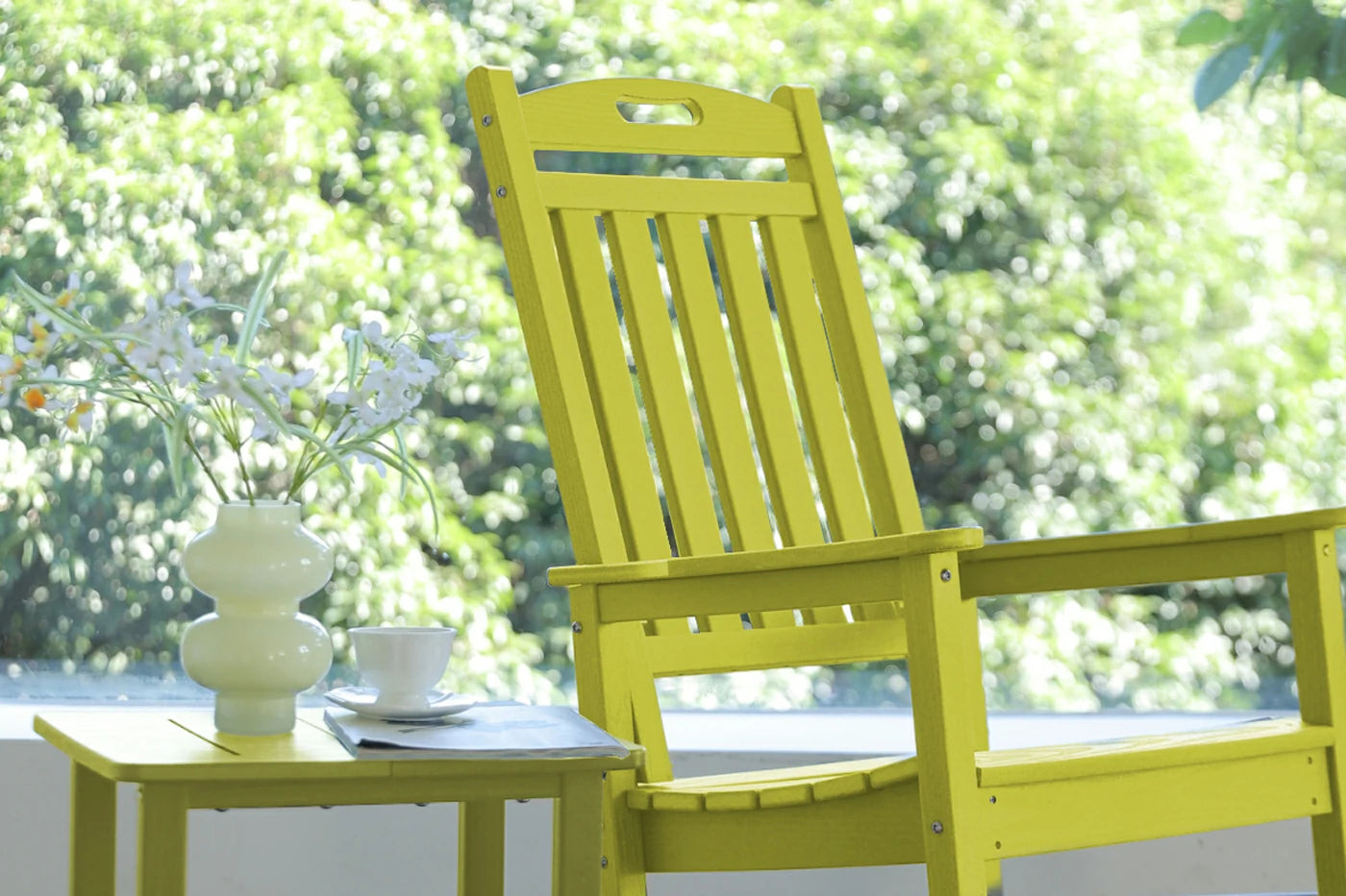 HDPE Rocking Chair with Footboard