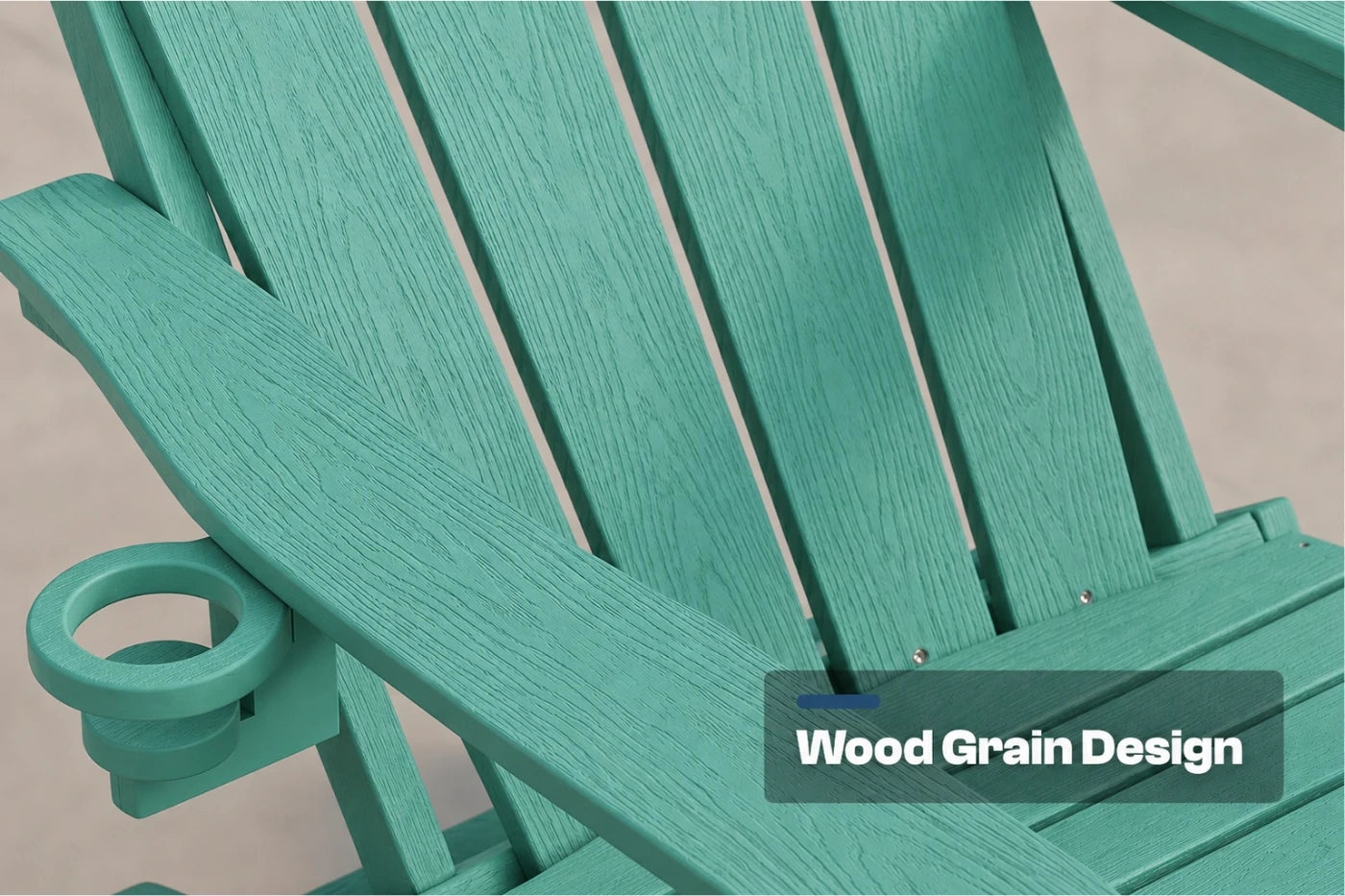 HDPE Reclining Adirondack Chair with Footrest