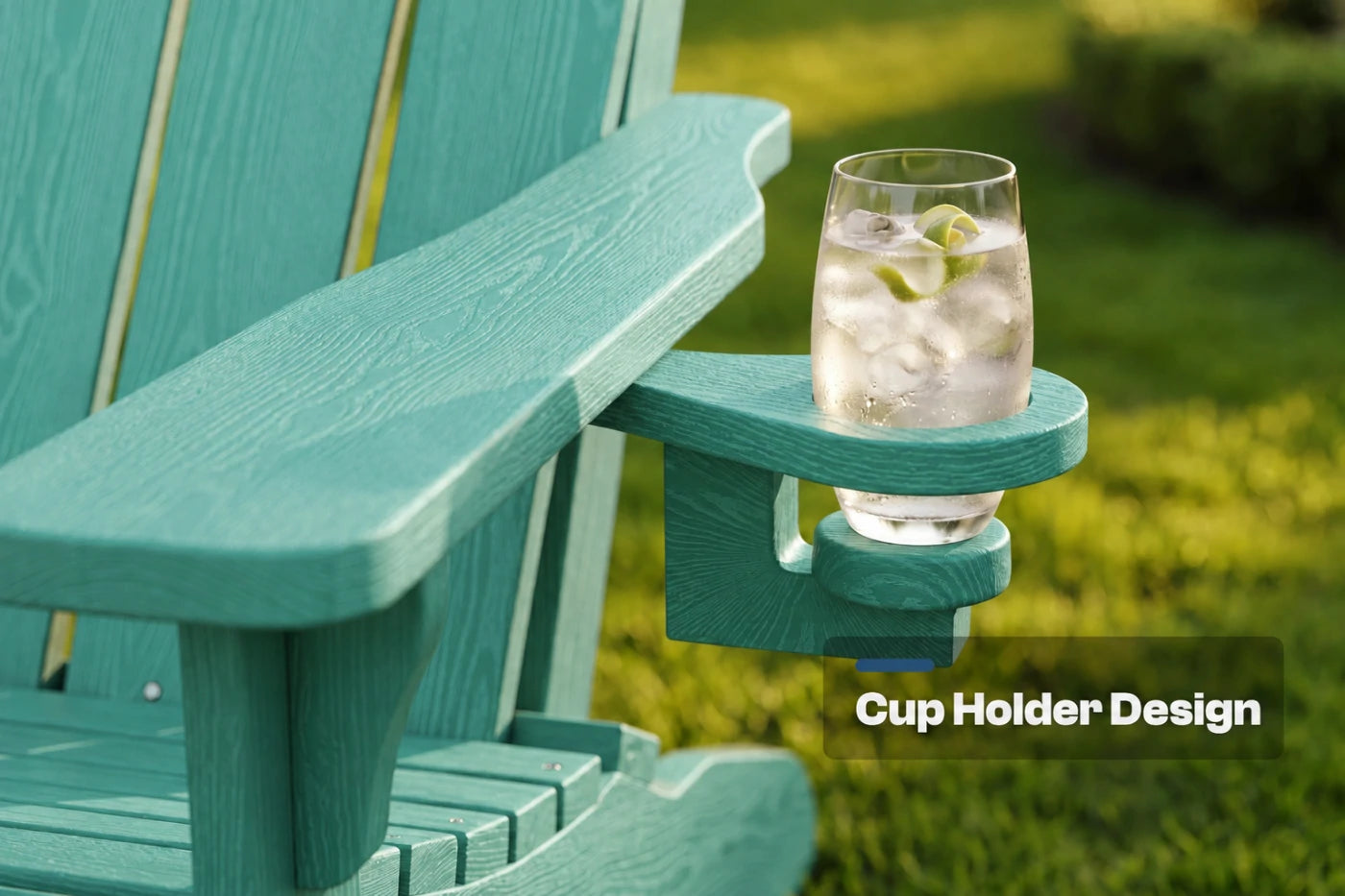 HDPE Reclining Adirondack Chair with Footrest
