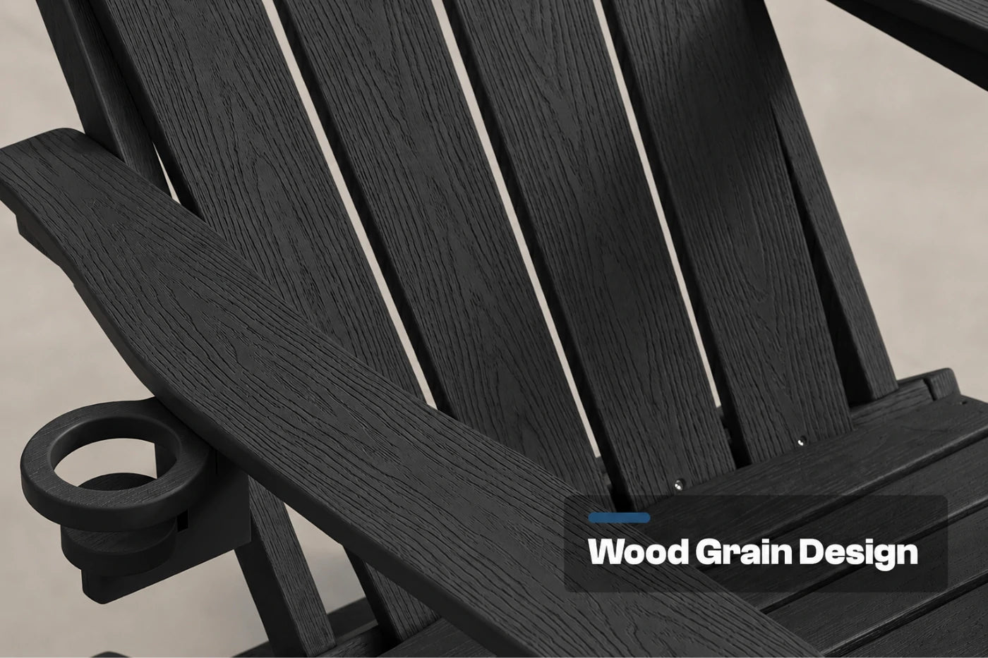 HDPE Reclining Adirondack Chair with Footrest