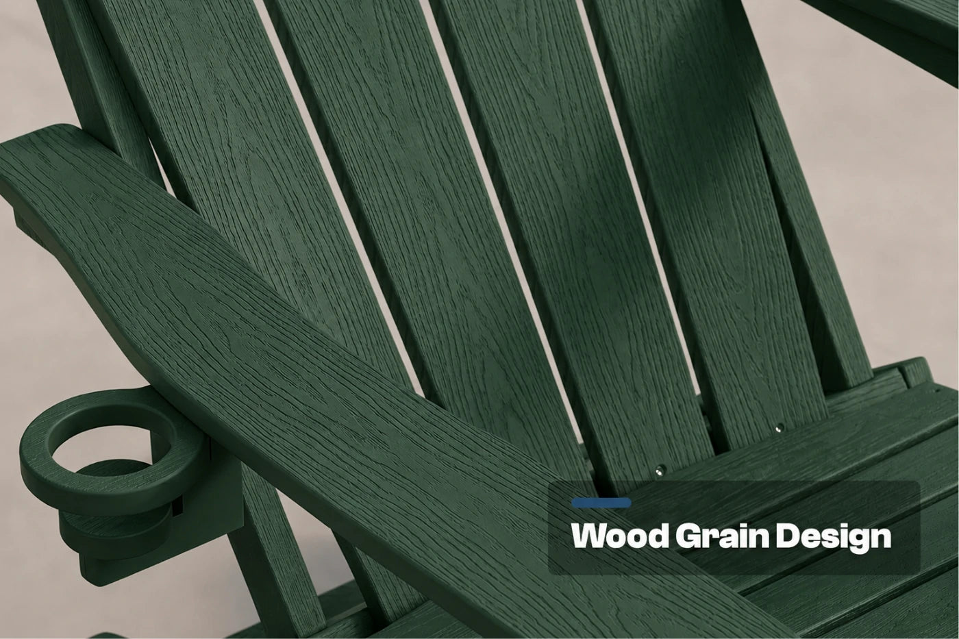 HDPE Reclining Adirondack Chair with Footrest
